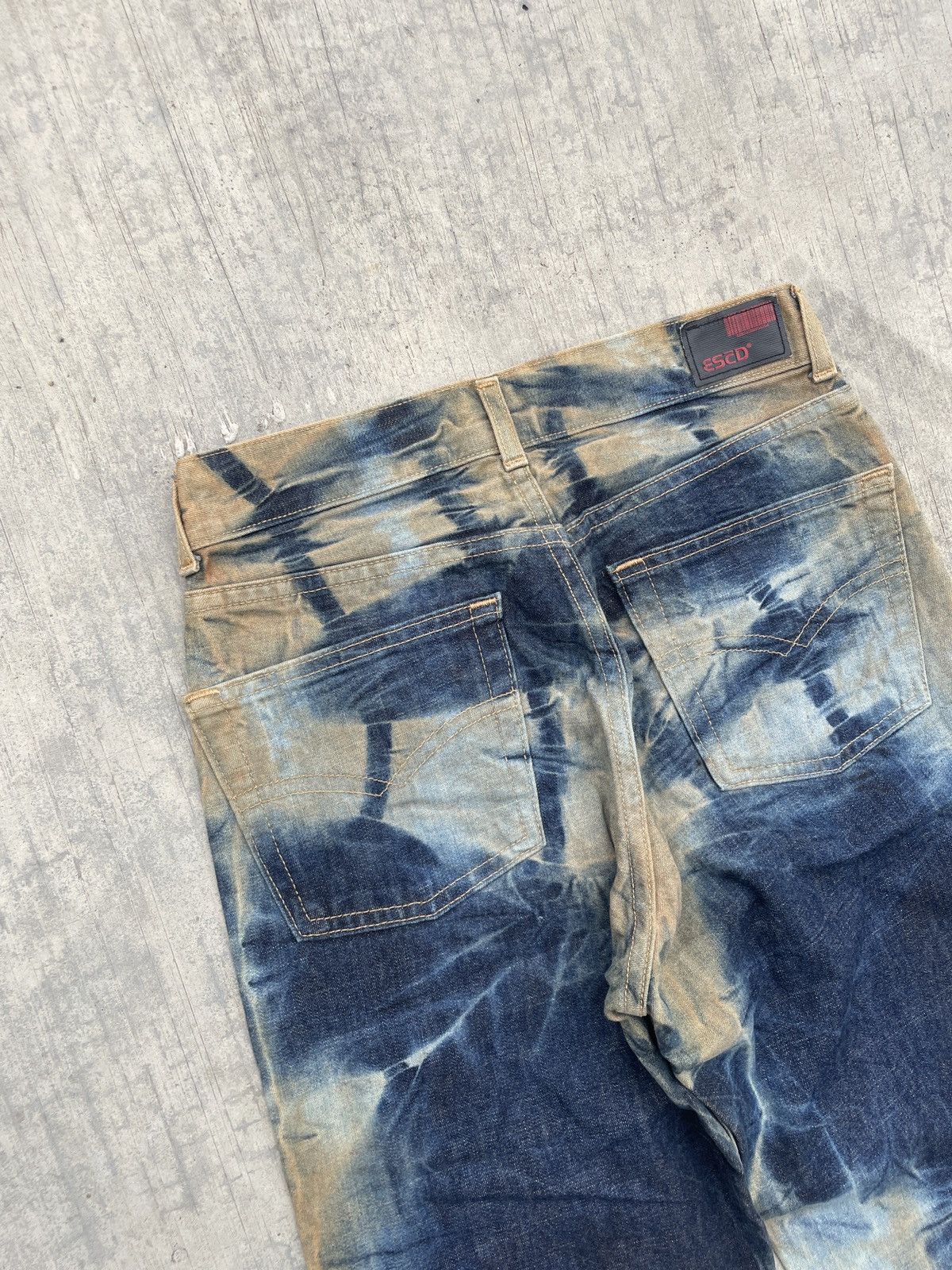 Japanese Brand ESED MUD WASH FLARE JEANS IFSIXWASNINE ARCHIVE PUNK Size 26" / US 2 / IT 38 - 4 Thumbnail