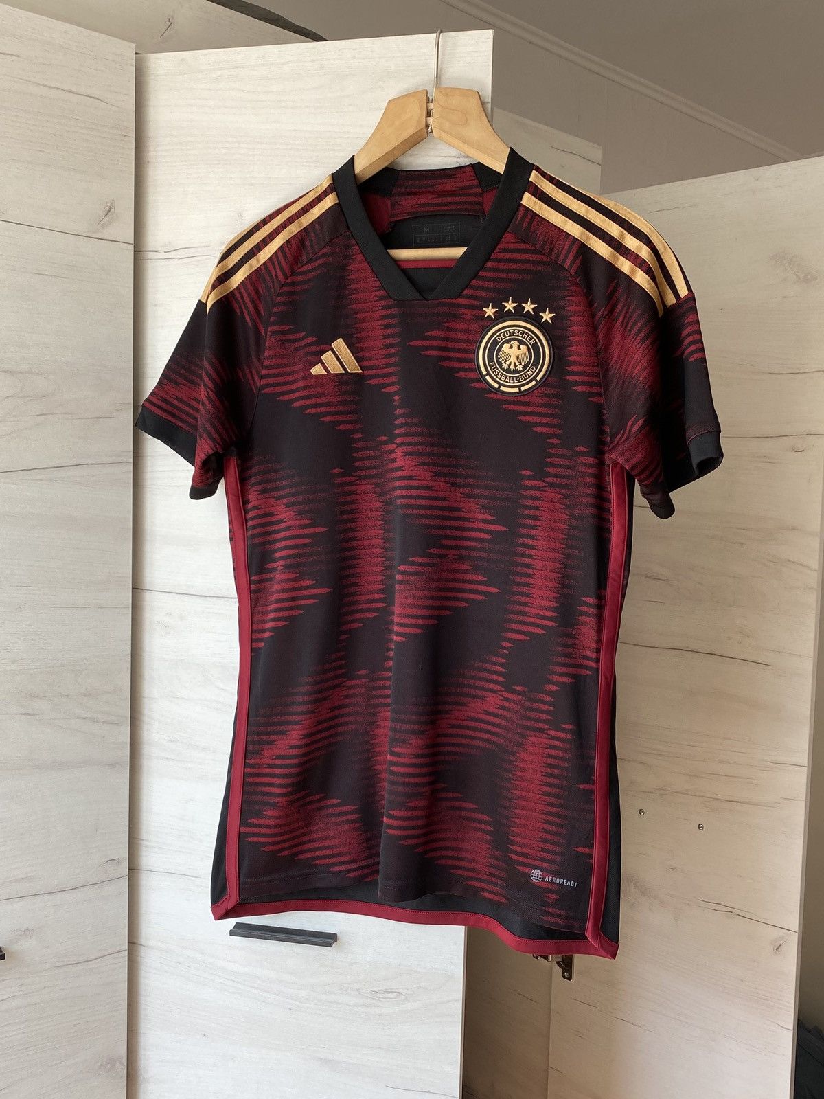 Adidas Adidas Germany Away Jersey Red Black Size M Football Size US M / EU 48-50 / 2 - 1 Thumbnail