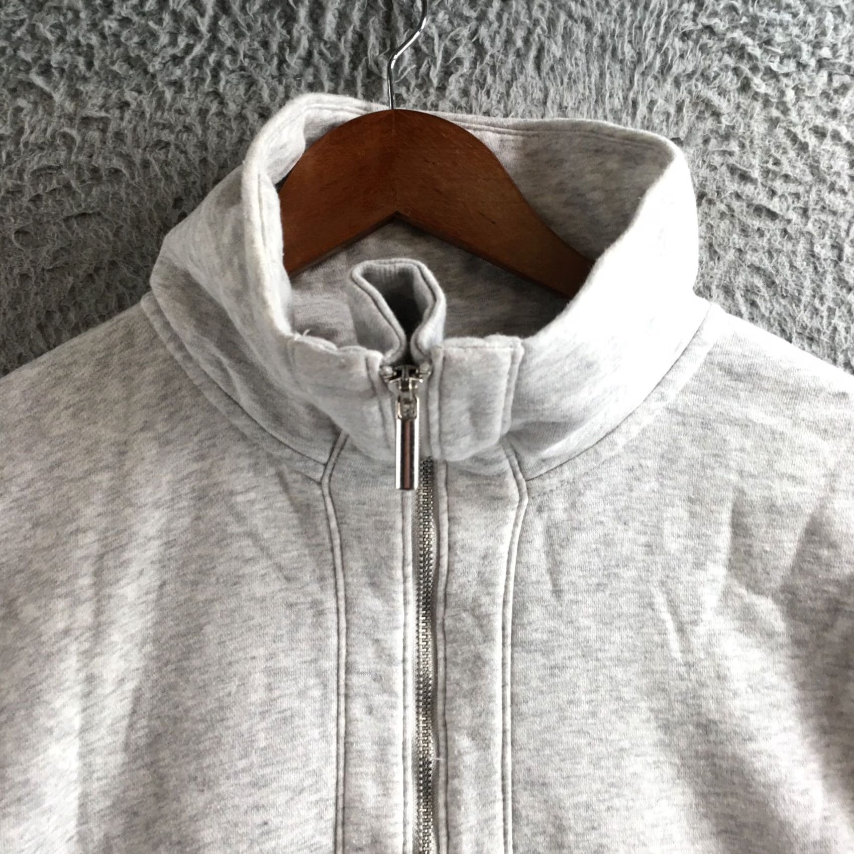 Old Navy Old Navy Sweatshirt Womens M Heather Gray Half Zip Pullover Fleece Athletic Size M / US 6-8 / IT 42-44 - 3 Thumbnail