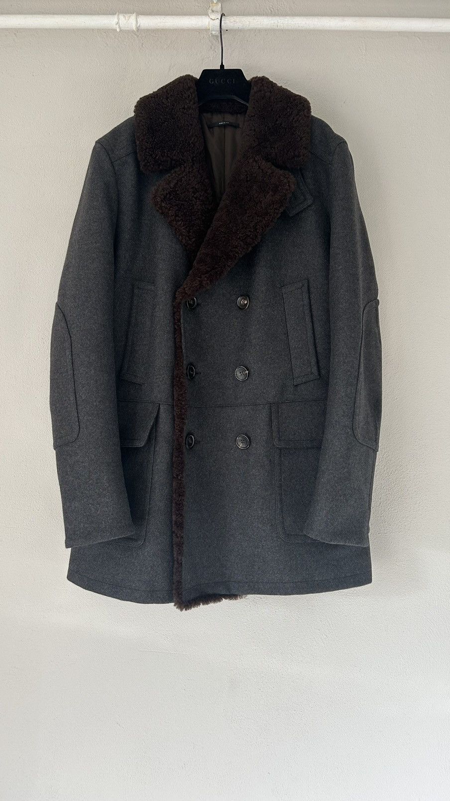 Gucci Gucci Shearling Wool Coat Size US L / EU 52-54 / 3 - 5 Thumbnail