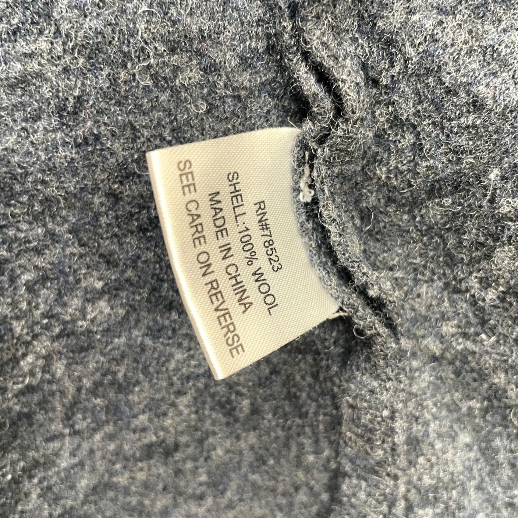 Doublet Luii Jacket Womens Medium Gray Cropped Peacoat Wool Notch Lapel Double Breasted Short Coat Casual Travel Button Pockets City Classic Size M / US 6-8 / IT 42-44 - 4 Thumbnail