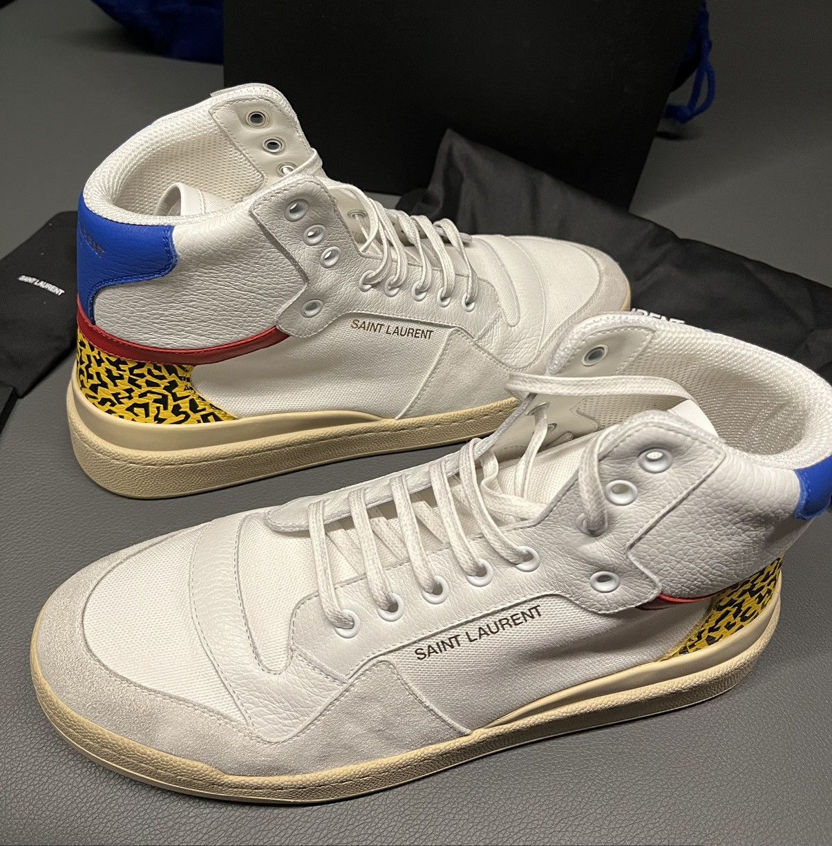 Saint Laurent Paris Super Runway Brand New Saint Laurent High Top Sneaker Size US 9 / EU 42 - 8 Thumbnail