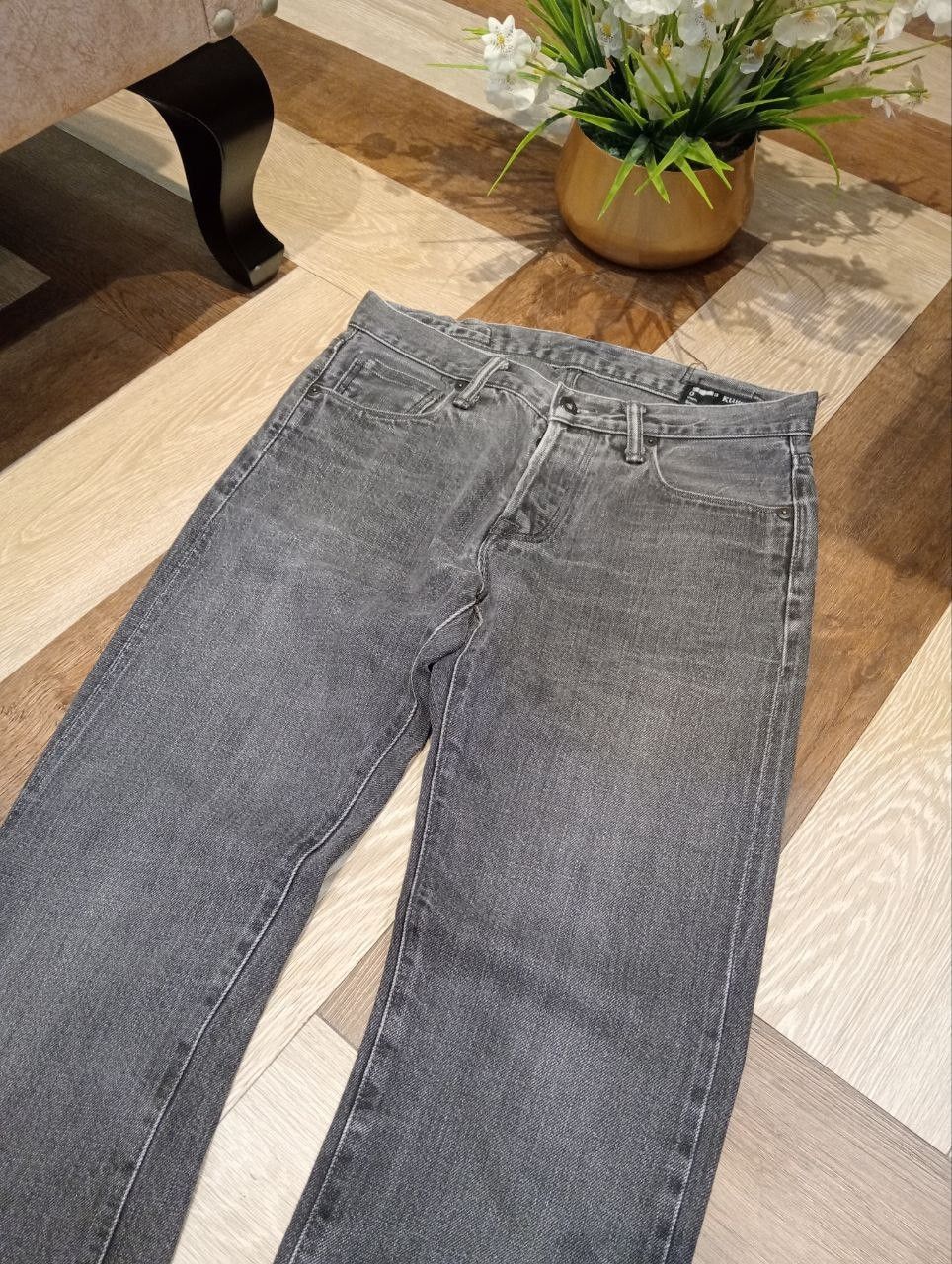 KURO KURO JAPAN GRAPHITE GREY SELVEDGE DENIM PANTS Size US 31 - 4 Thumbnail