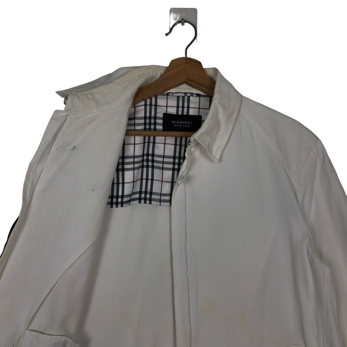 Burberry 🔥90’s Vintage Biker Jacket Burberry Black Label Nova Check Size US L / EU 52-54 / 3 - 9 Thumbnail