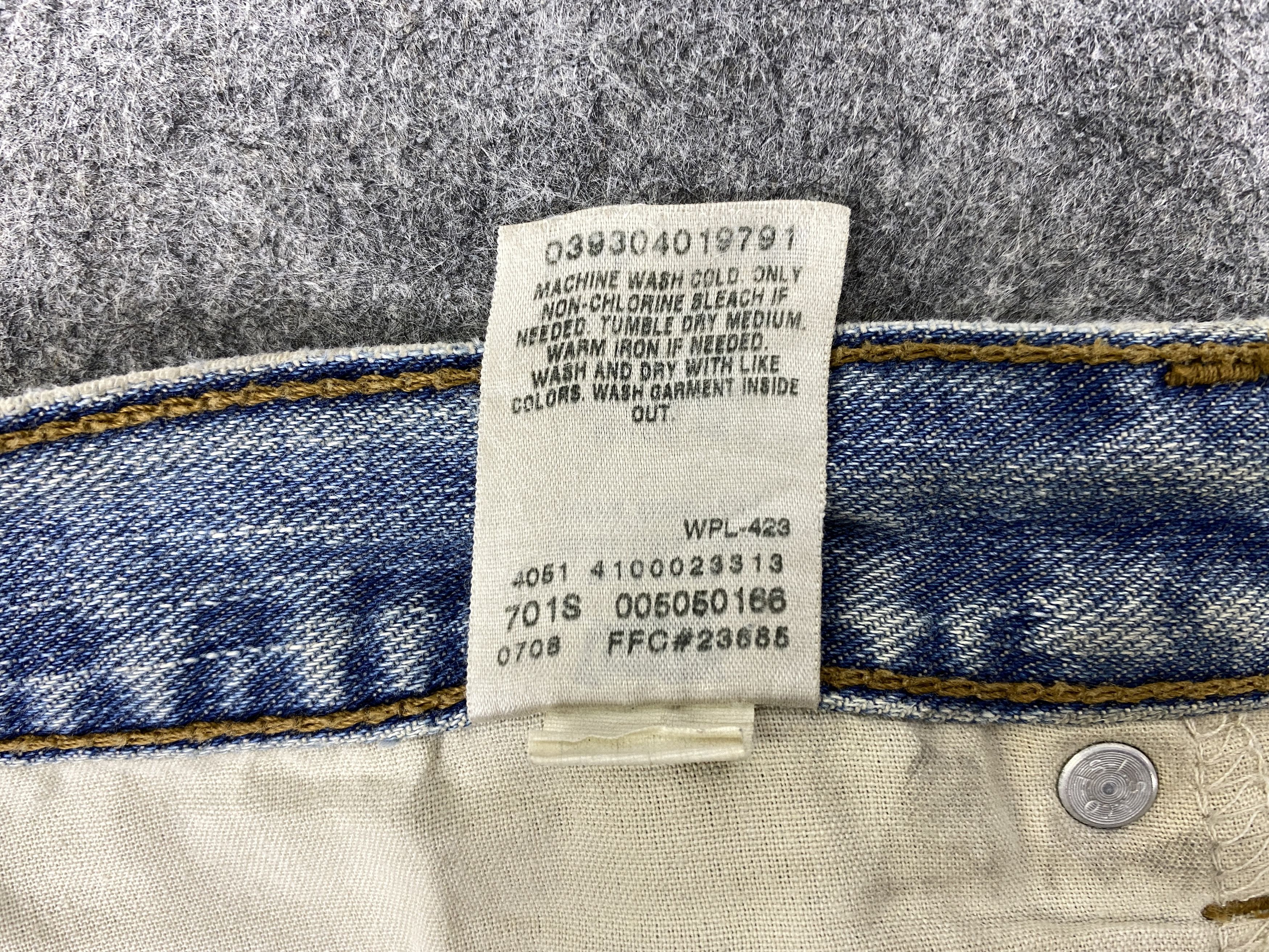 Japanese Brand Dirty Used Blue Vintage Levi's 505 39x31.5 Denim -JN1816 Size US 39 - 9 Thumbnail