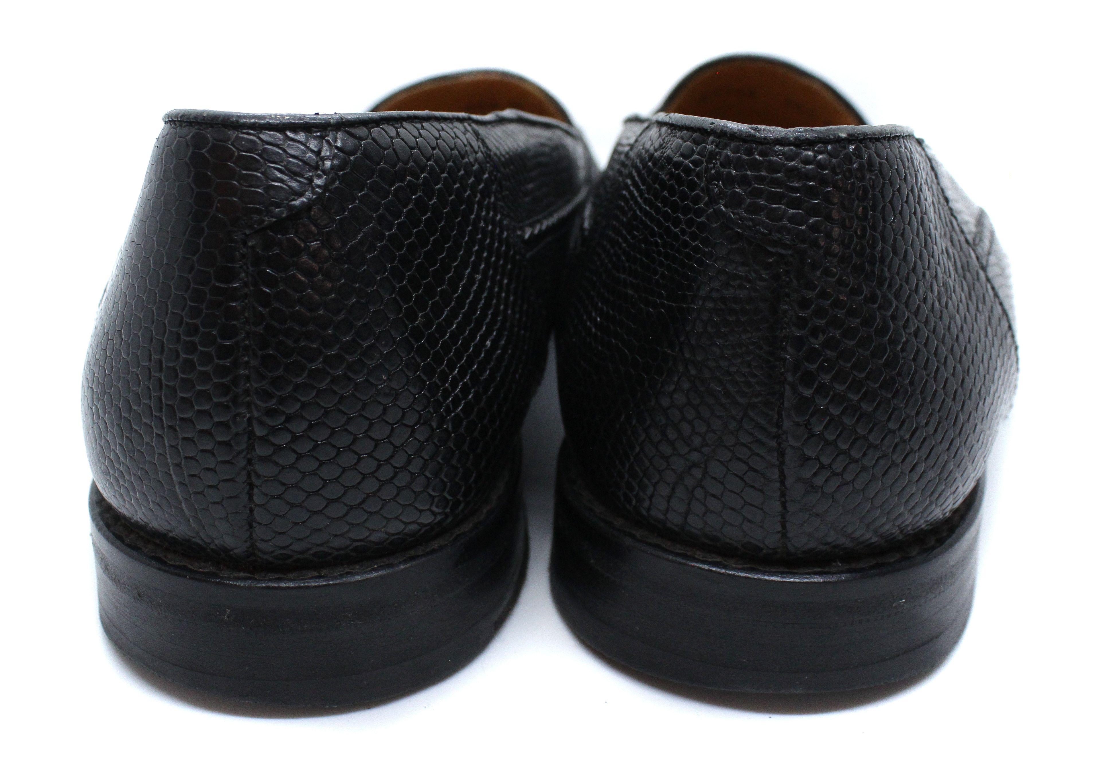 Mezlan Lizard Leather Dress Loafers Size US 10 / EU 43 - 6 Thumbnail