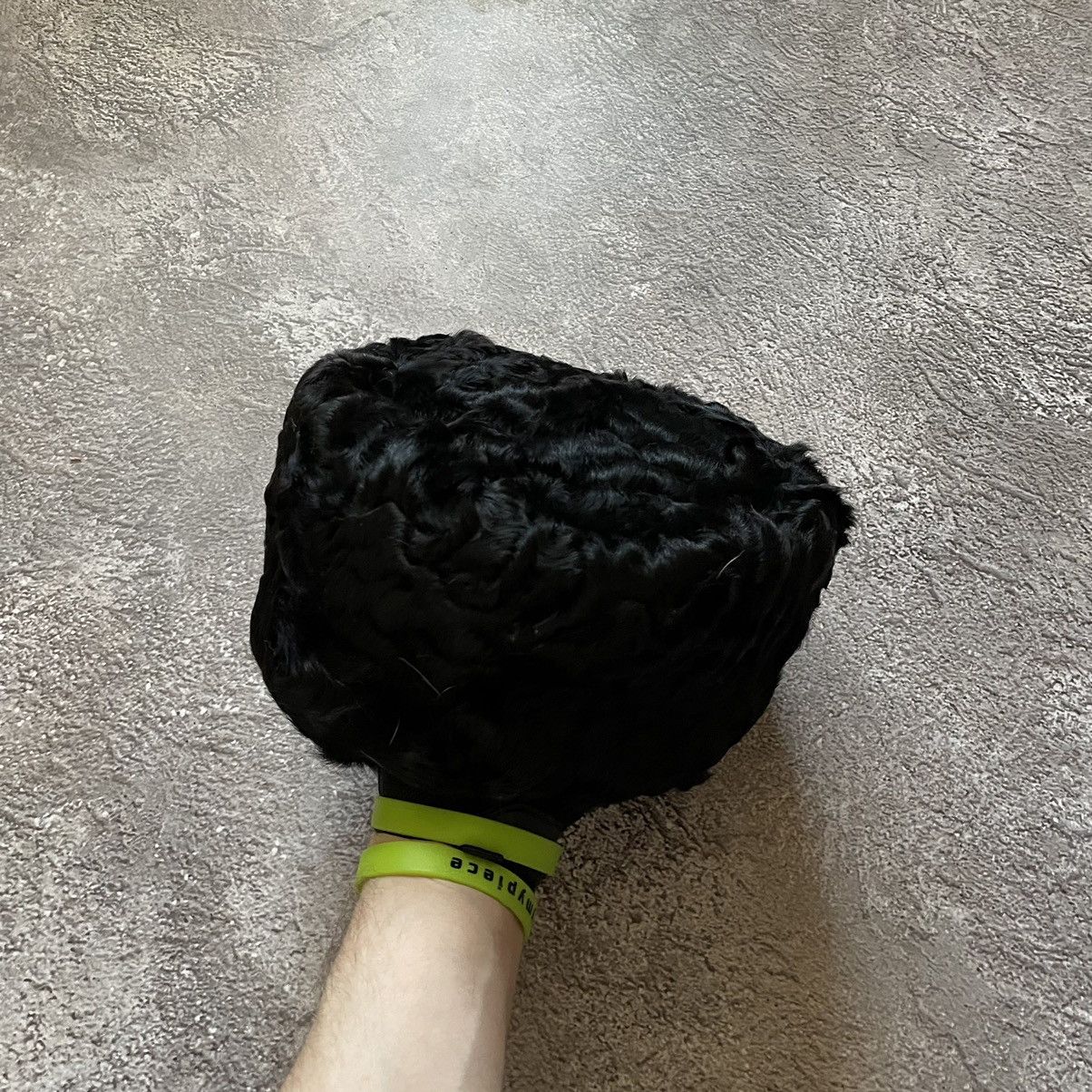 Vintage Vintage 90s Mohair Beanie Grunge Alt Black Slim Wide Leg OS Size ONE SIZE - 1 Thumbnail