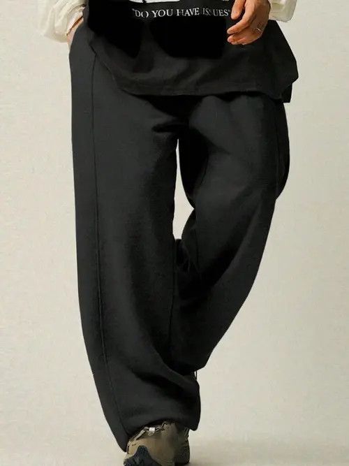 Japanese Brand × Vintage Baggy drip drill CentralCee sweatpants Size US 34 / EU 50 - 1 Thumbnail