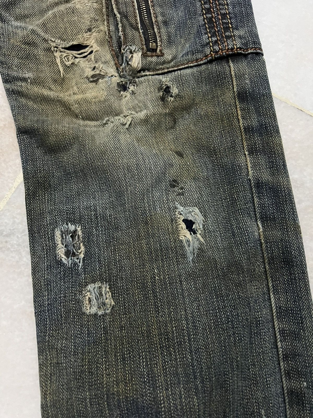 Japanese Brand × Schlussel SCHLUSSEL MULTIPOCKET RIPPED JEAN Size US 30 / EU 46 - 7 Thumbnail