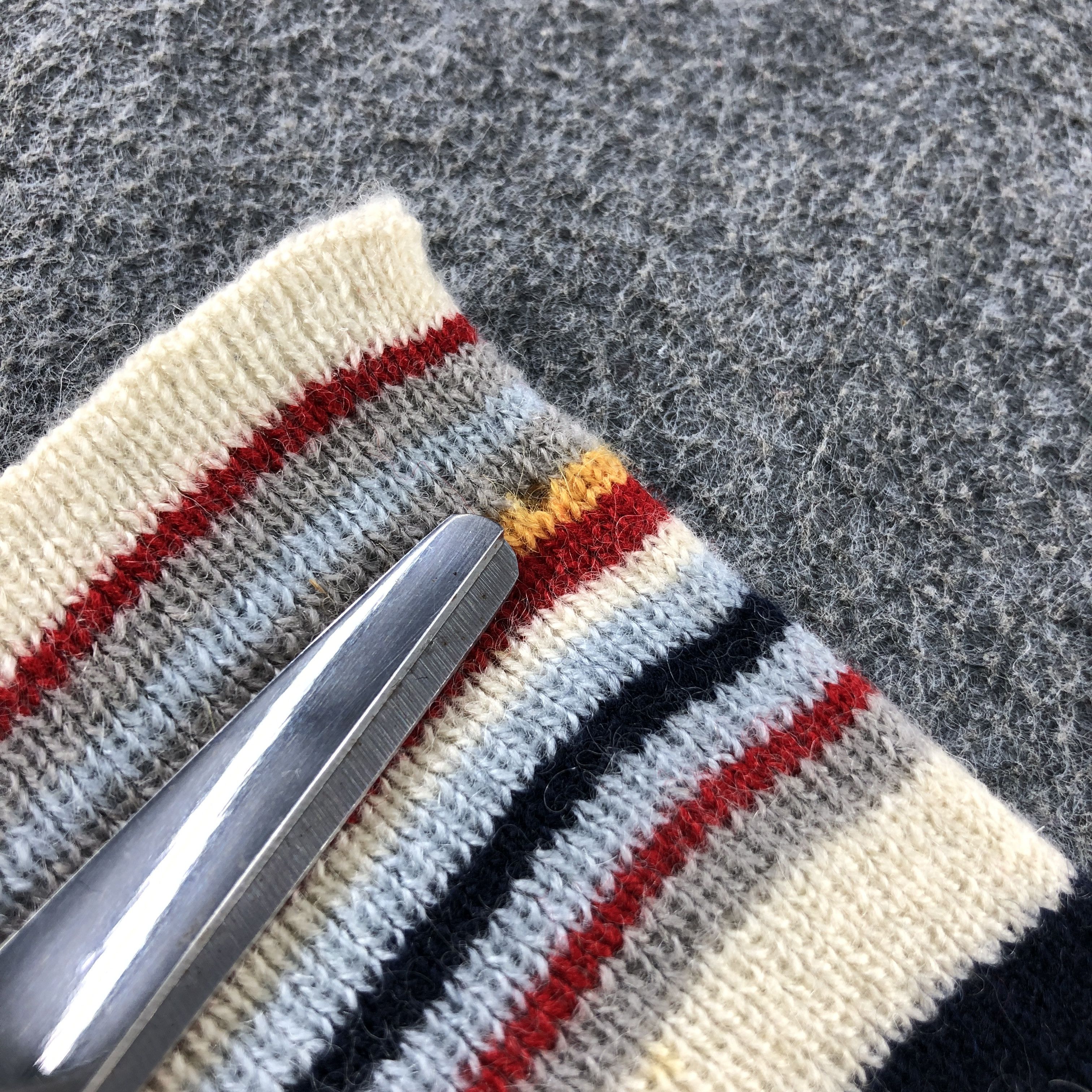 Courreges Courreges Striped Wool Scarf Muffler V2956 Size ONE SIZE - 16 Thumbnail