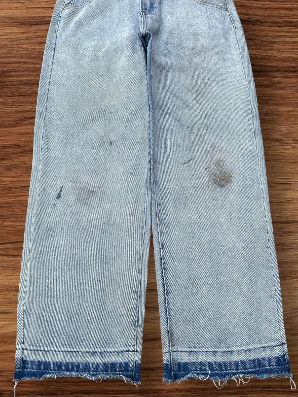 Japanese Brand × Vintage Vintage Japanese Brand High Waist Frayed Leg Baggy Jeans Size US 30 / EU 46 - 5 Thumbnail
