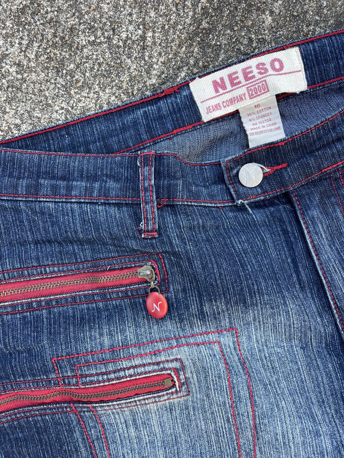 Vintage Neeso Zipper Denim Size US 34 / EU 50 - 3 Thumbnail