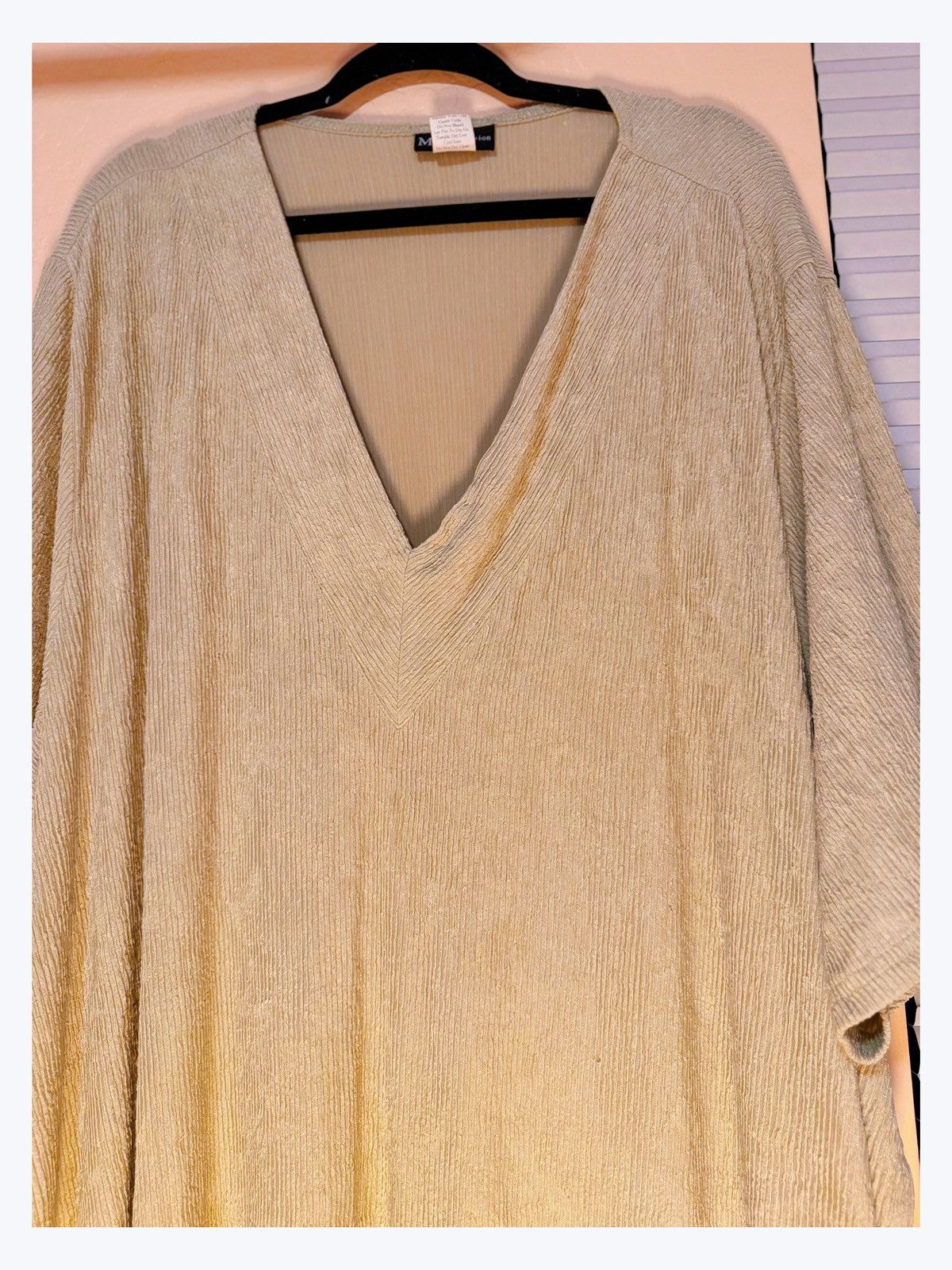 Other MiB Collection Textured V-Neck Tunic Dress – Made in USA Size XL / US 12-14 / IT 48-50 - 2 Thumbnail