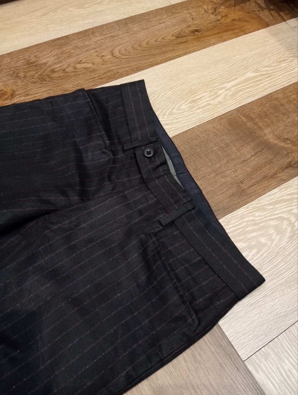 Tornado Mart TORNADO MART JAPAN FLARED BLACK STRIPES PANTS Size US 29 - 5 Thumbnail