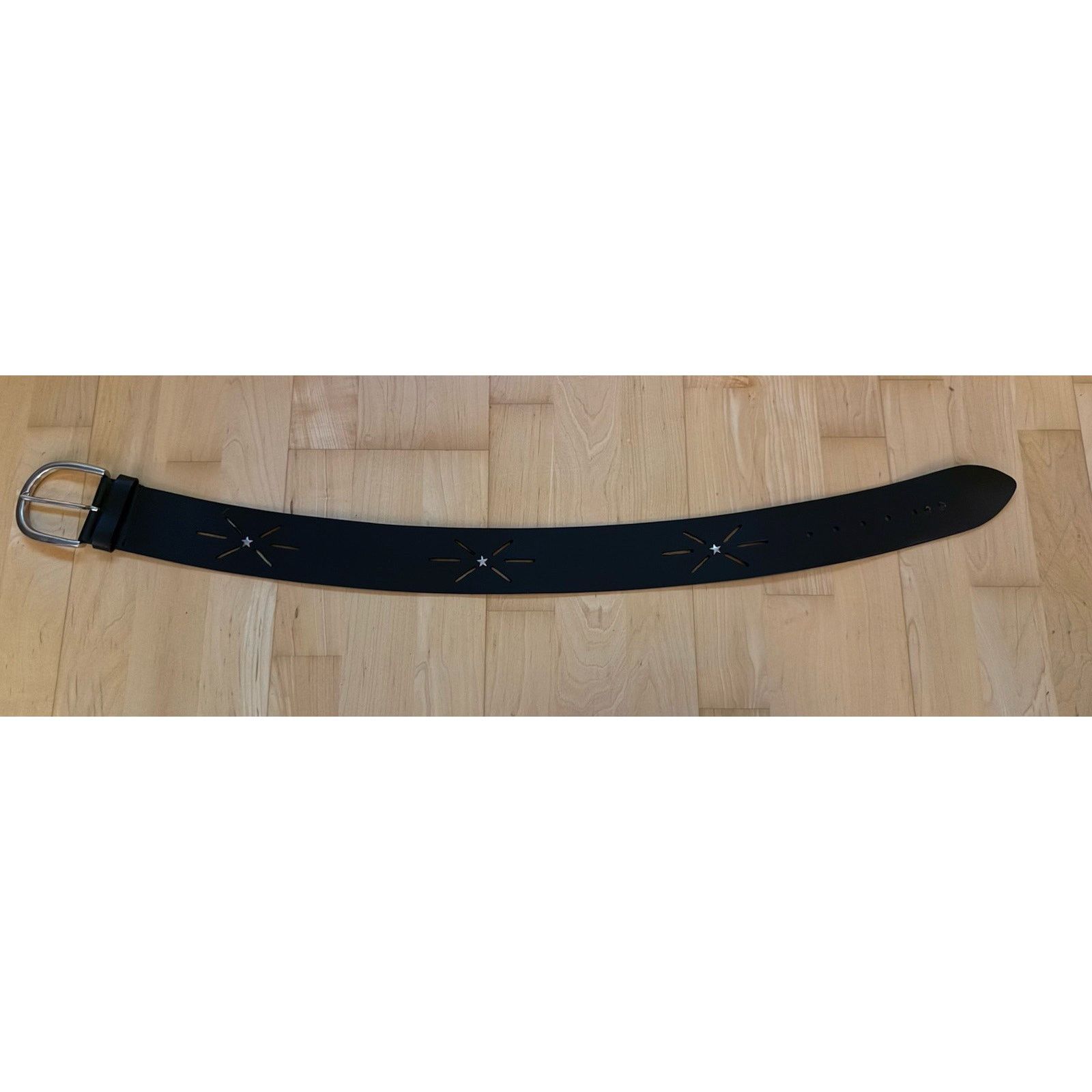 Linea VTG Linea Pelle Black Chunky Corset Star Cutout Belt Silver Size ONE SIZE - 1 Thumbnail