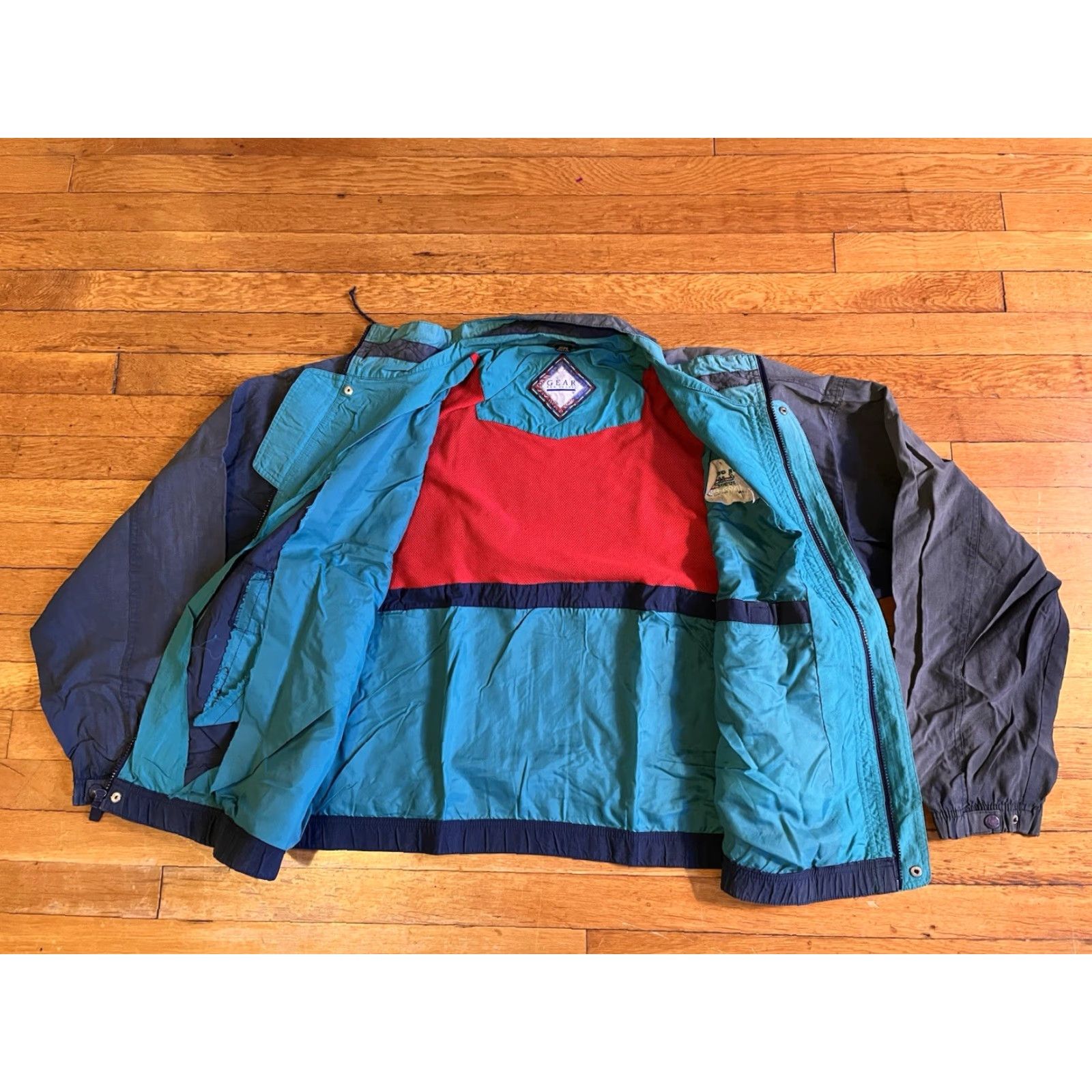 Vintage VINTAGE New York City Marathon 1995 Jacket Men's XL Blue Distressed 90s Size US XL / EU 56 / 4 - 6 Thumbnail