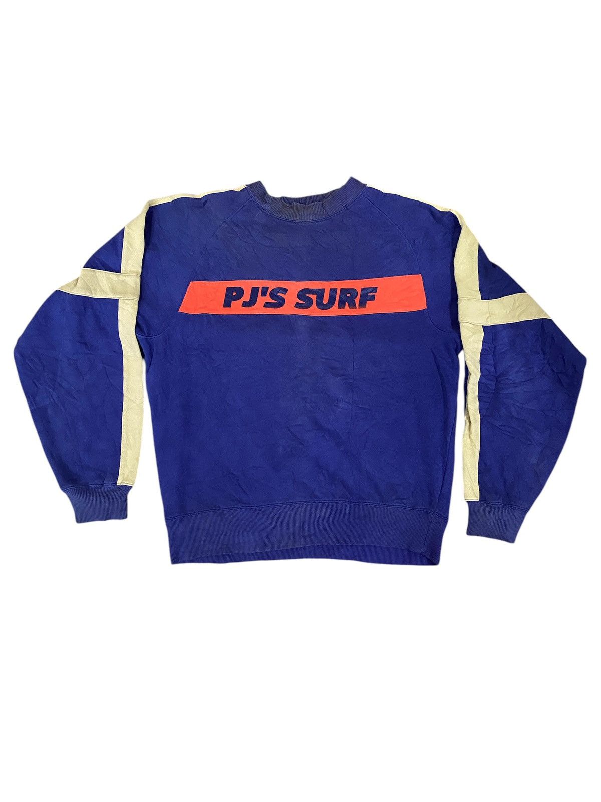 Vintage Vintage PJ'S Surf Crewneck Sweatshirt Size US L / EU 52-54 / 3 - 1 Thumbnail