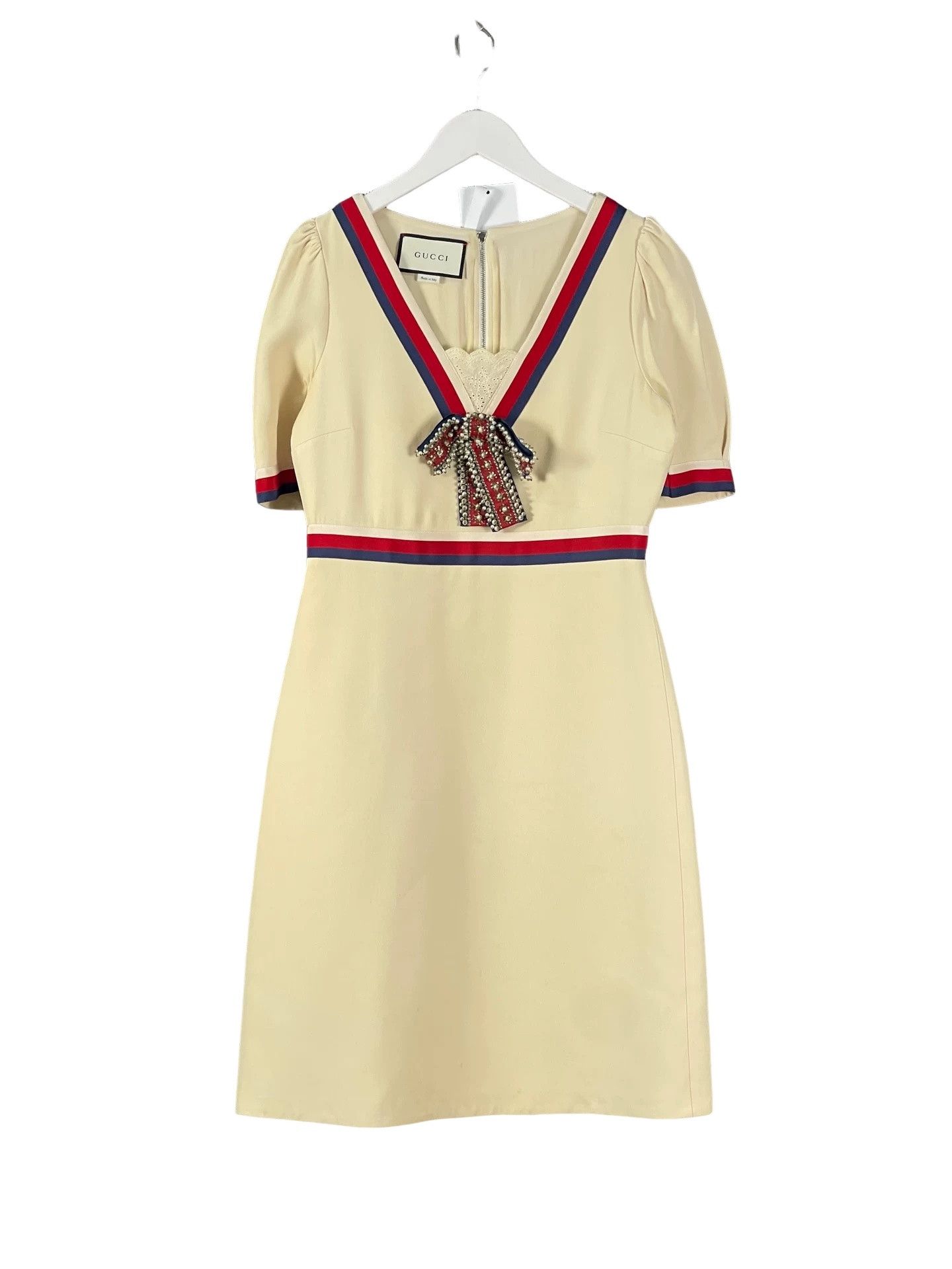 Gucci Gucci Pearl Bow Midi Dress Size 40 Size S / US 4 / IT 40 - 1 Thumbnail