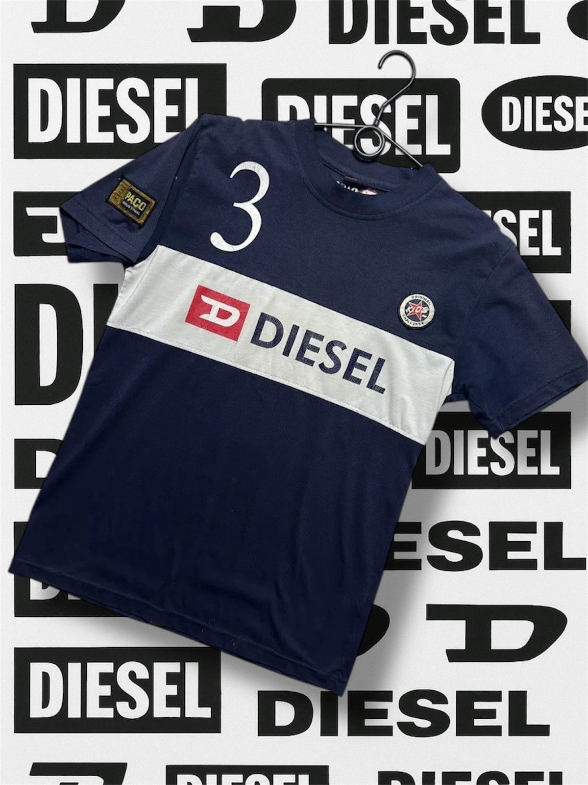 Diesel Vintage Diesel big logo tee number team size M Size US S / EU 44-46 / 1 - 1 Thumbnail