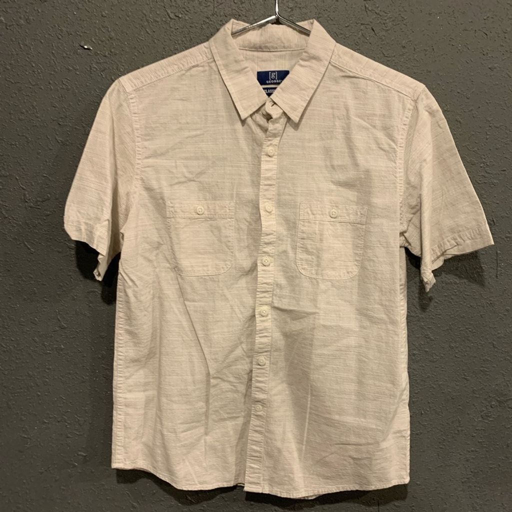 George Men’s George Button Down Shirt Size US S / EU 44-46 / 1 - 1 Thumbnail