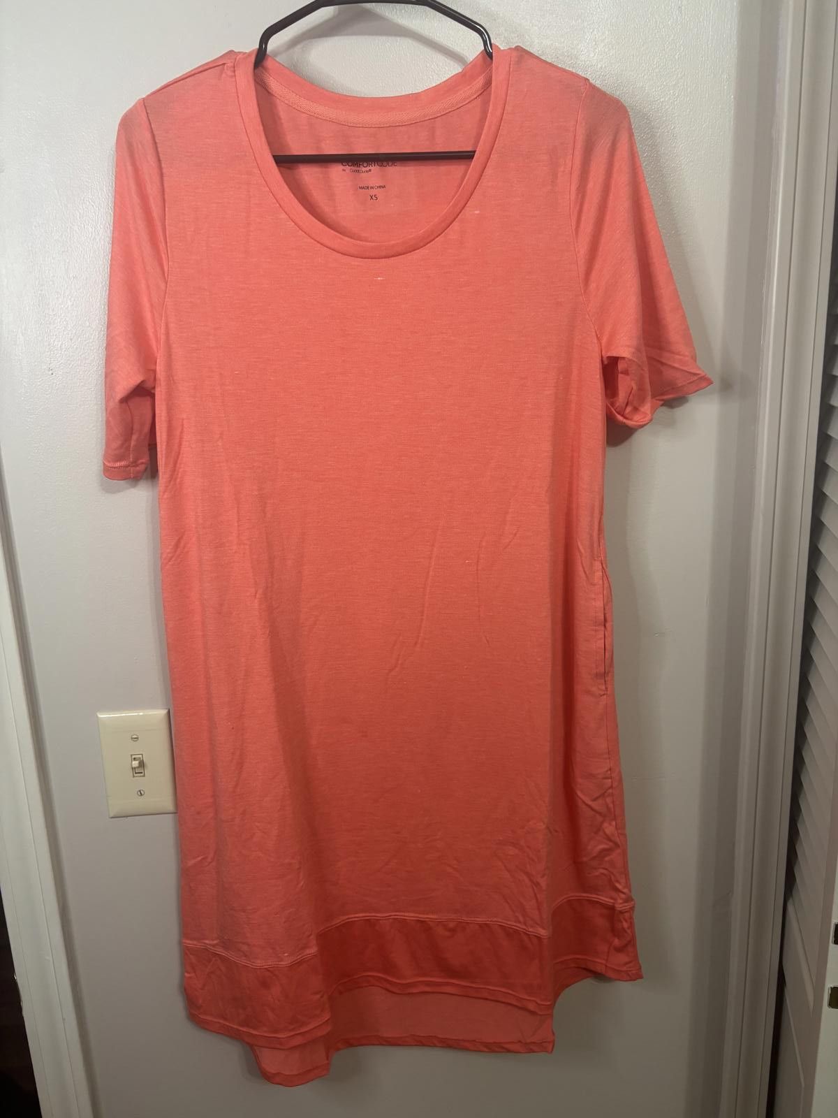 Designer ComfortCode by Cuddl Duds Short Sleeve Dress - XS Size XS / US 0-2 / IT 36-38 - 1 Thumbnail