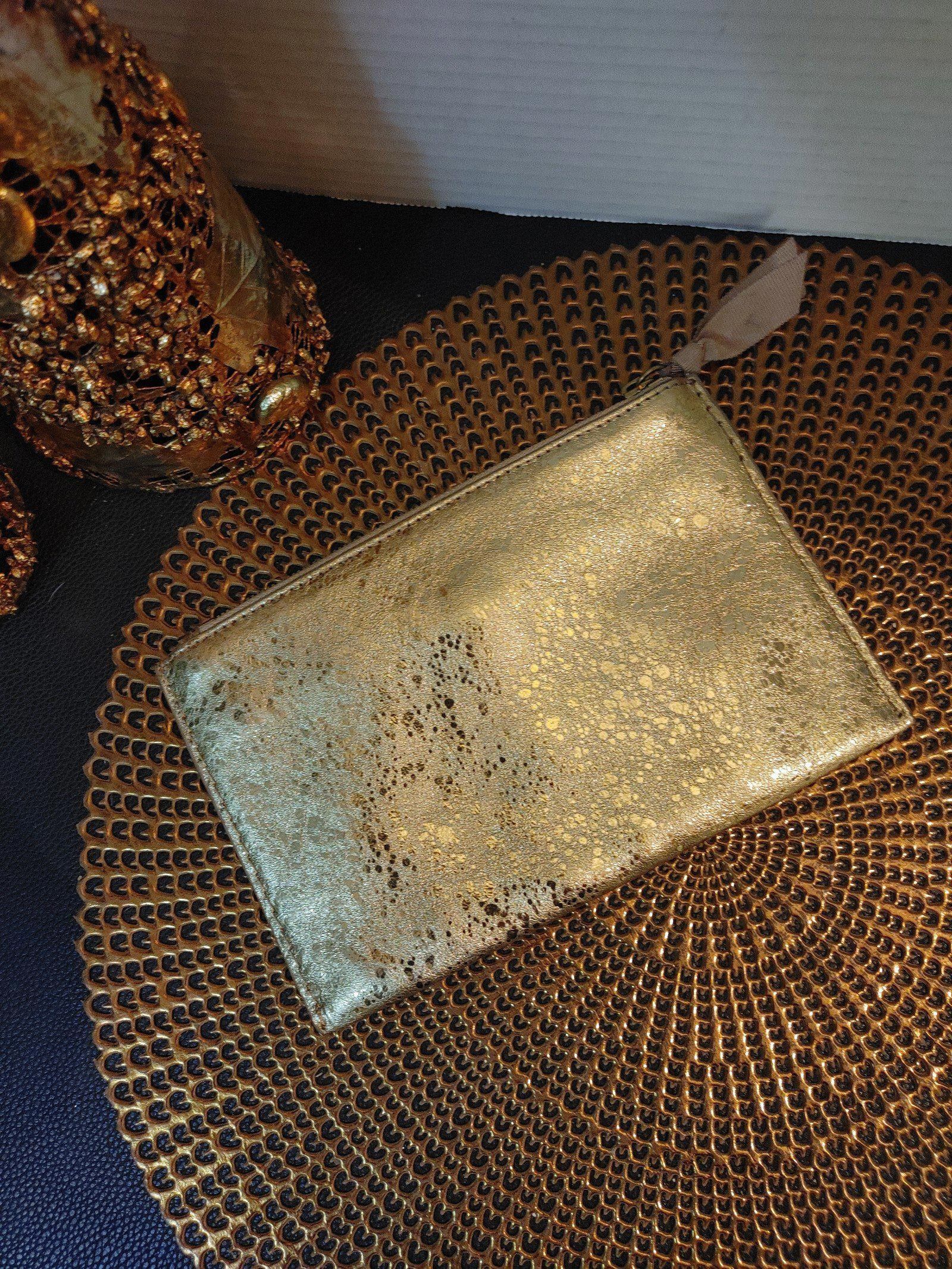 J.Crew J. Crew Gold Pouch Size ONE SIZE - 2 Thumbnail