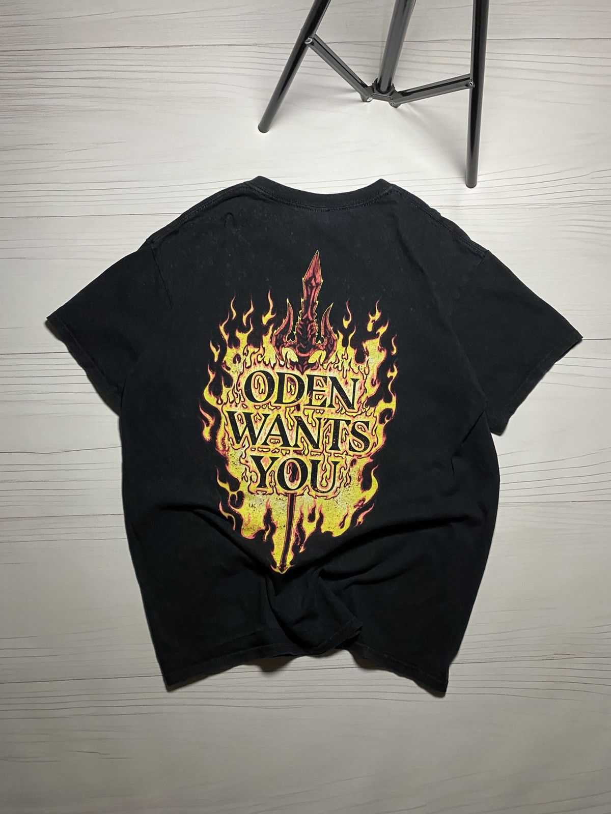 Band Tees × Vintage Vintage Amon Amarch Oden wants you faded y2k t shirt band Size US L / EU 52-54 / 3 - 2 Thumbnail