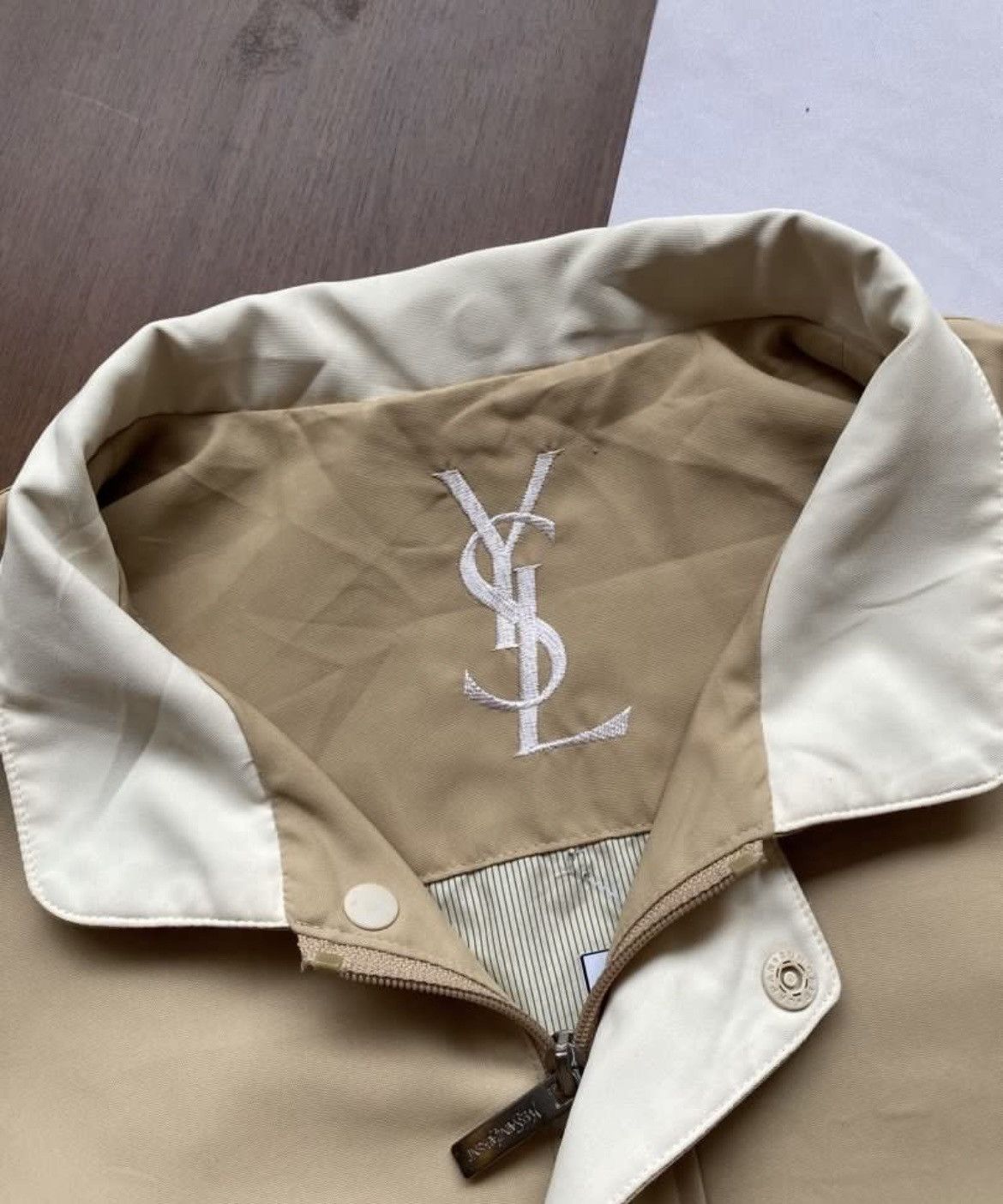 YVES SAINT LAURENT pour homme ロゴ ジャケット M Yves Saint Laurent Pour Homme Vintage Jacket Men's Size XXL