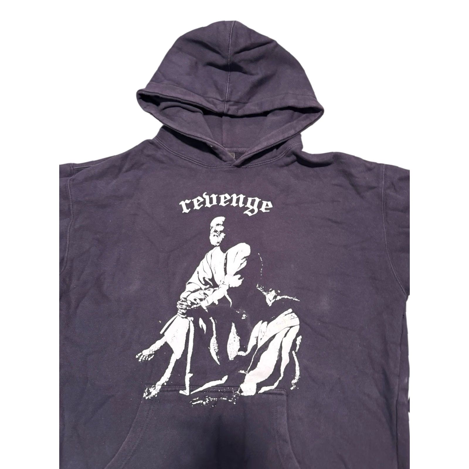 Revenge VINTAGE Revenge RENAISSANCE BY REVENGE Puff Print Hoodie Size L Black HTF! Size US L / EU 52-54 / 3 - 5 Thumbnail