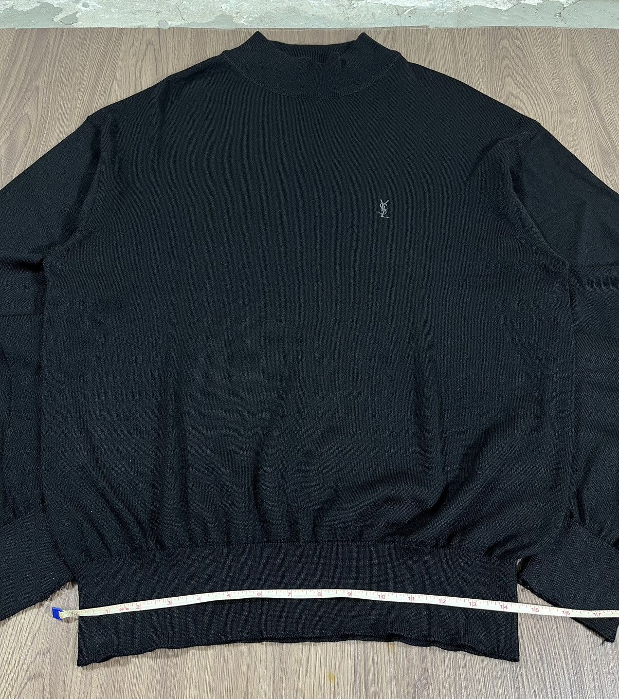 Yves Saint Laurent Yves Saint Laurent Pour Homme High Neck Knit Sweater Size US L / EU 52-54 / 3 - 10 Thumbnail