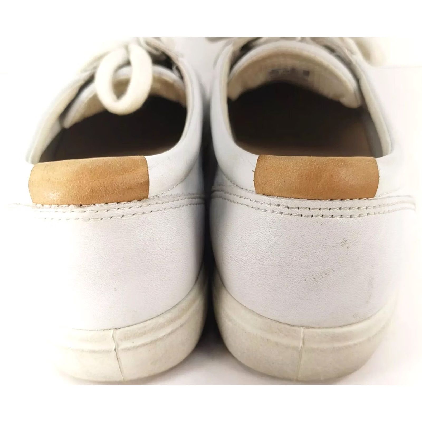 Ecco Ecco Soft 7 Womens Shoes Size 9 White Leather Lace Up Low Top Comfort Sneakers Size M / US 6-8 / IT 42-44 - 6 Thumbnail
