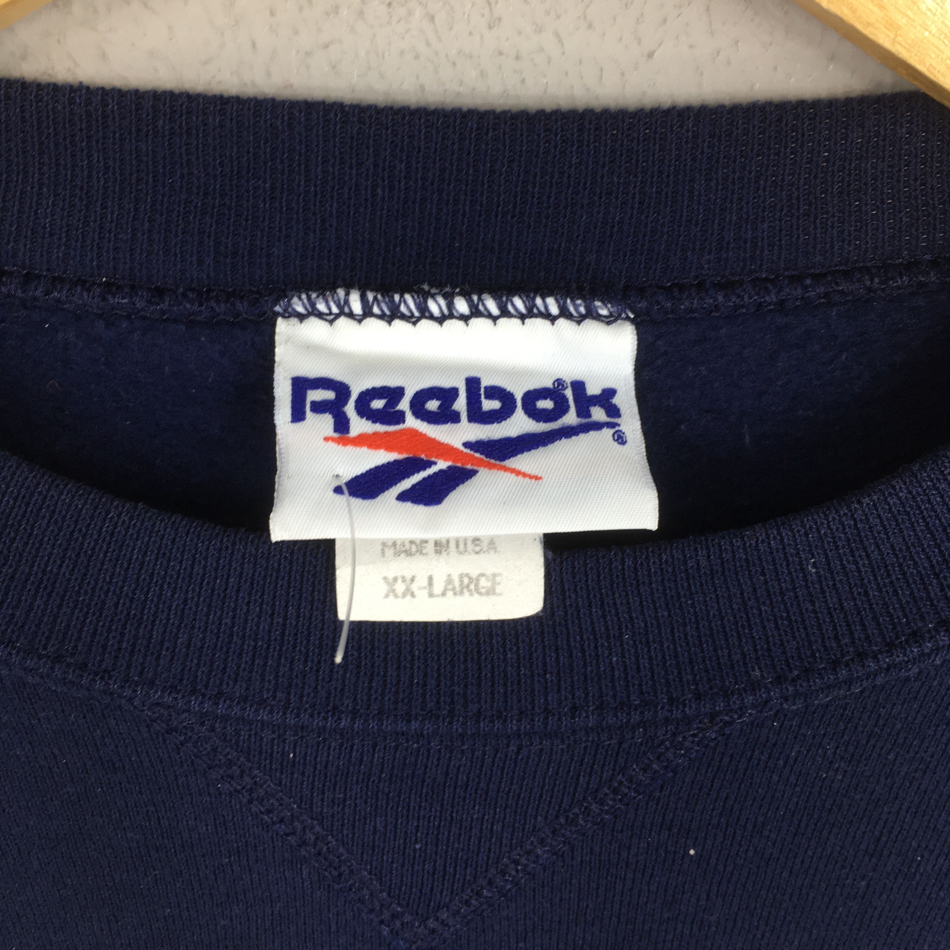Reebok Vintage 90's Reebok Classic Blue Sweatshirt 2XLarge Size US XXL / EU 58 / 5 - 5 Thumbnail