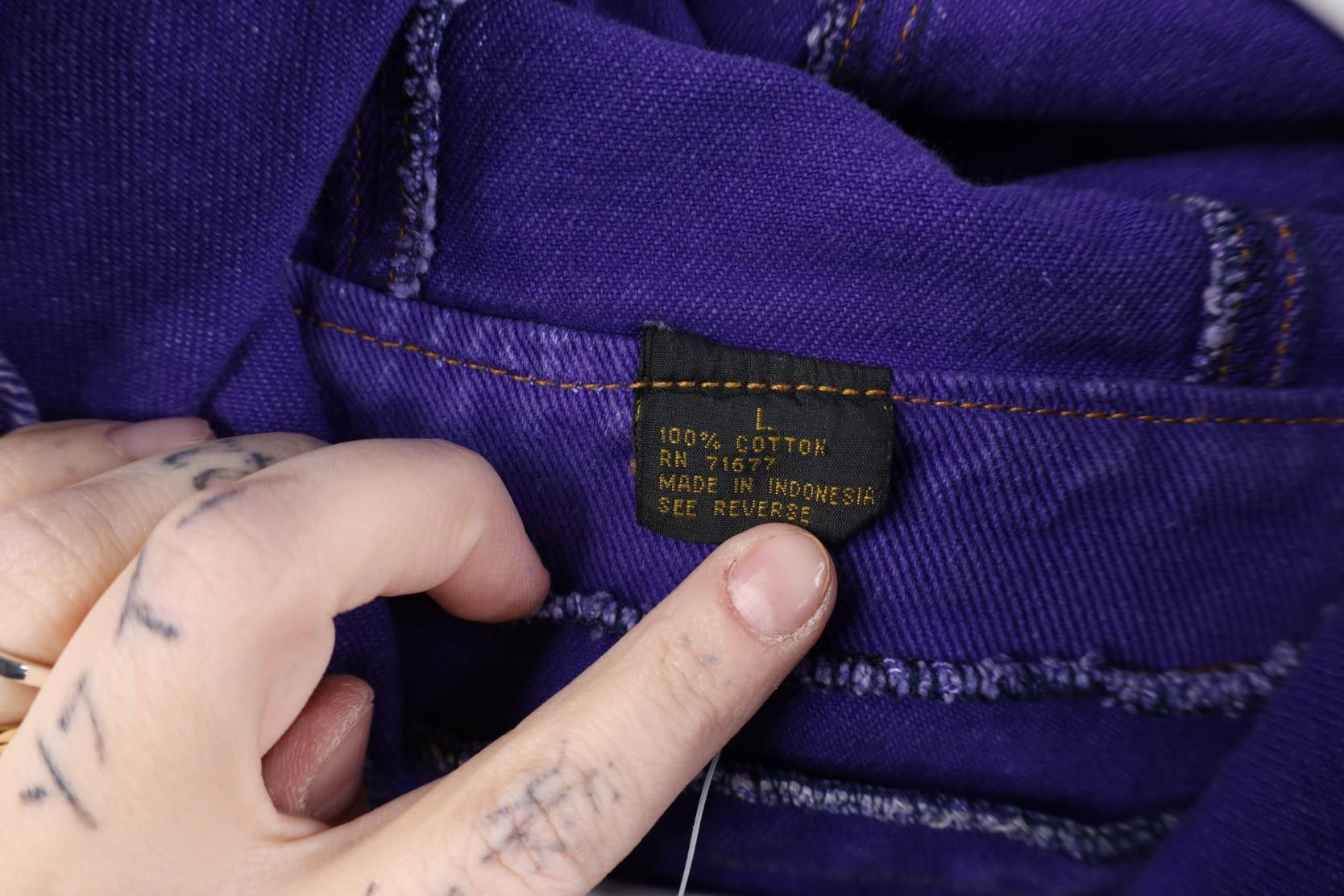 Vintage Deadstock Vintage 90s Streetwear Hooded Denim Trucker Jacket Size US L / EU 52-54 / 3 - 7 Thumbnail
