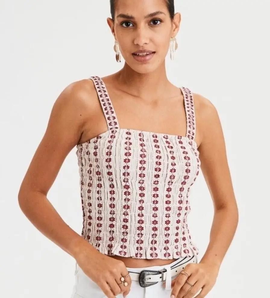 American Eagle Outfitters American Eagle Floral Print Crop Top - XS Size XS / US 0-2 / IT 36-38 - 1 Thumbnail