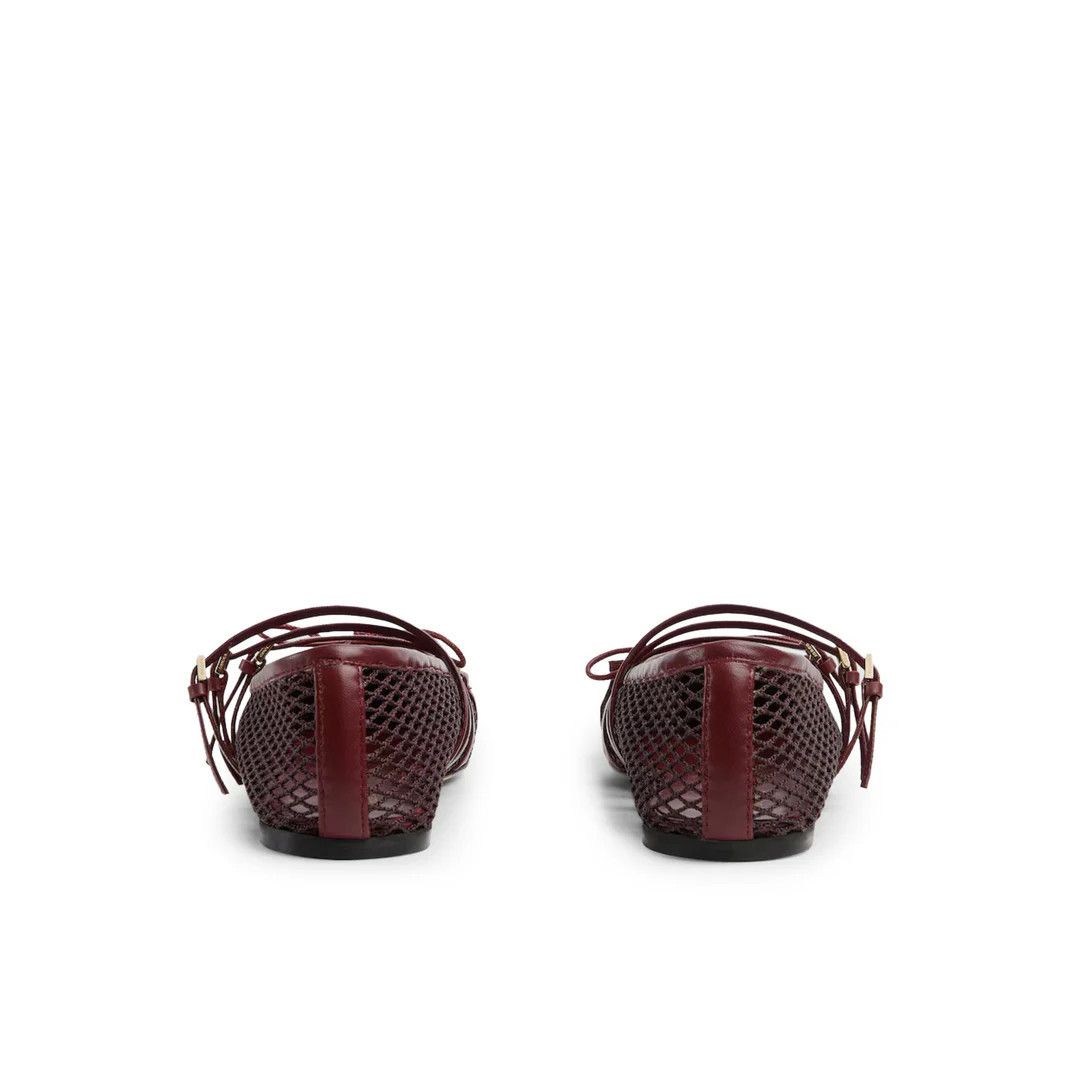 GUCCI $1130 Rosso Ancora Red Horsebit Ballet Flats New & Aut