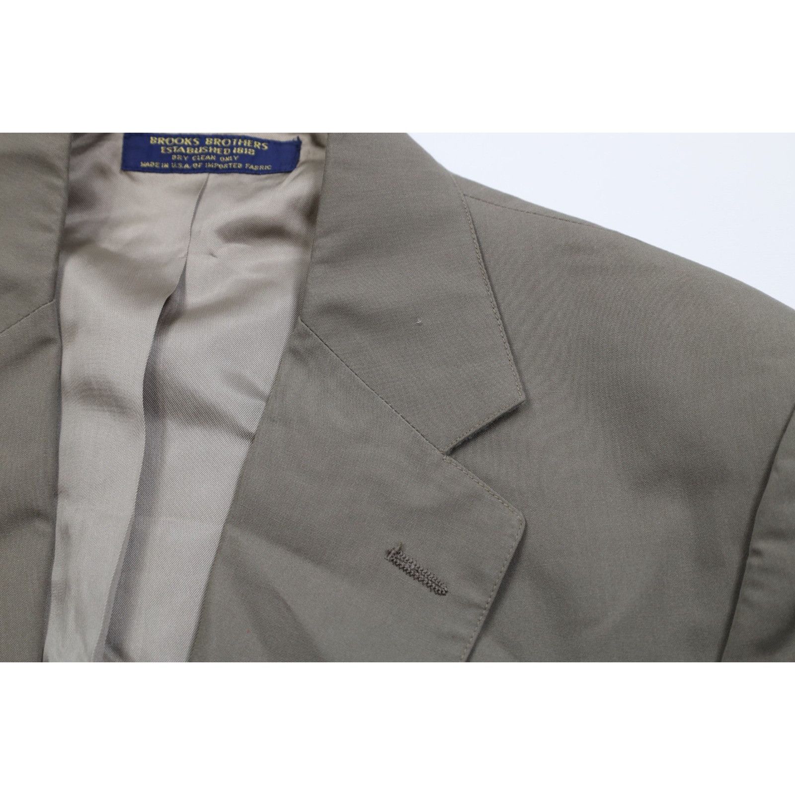 Brooks Brothers Vintage 80s 90s Brooks Brothers Wool 2 Piece Suit Wedding Size 44R - 7 Thumbnail
