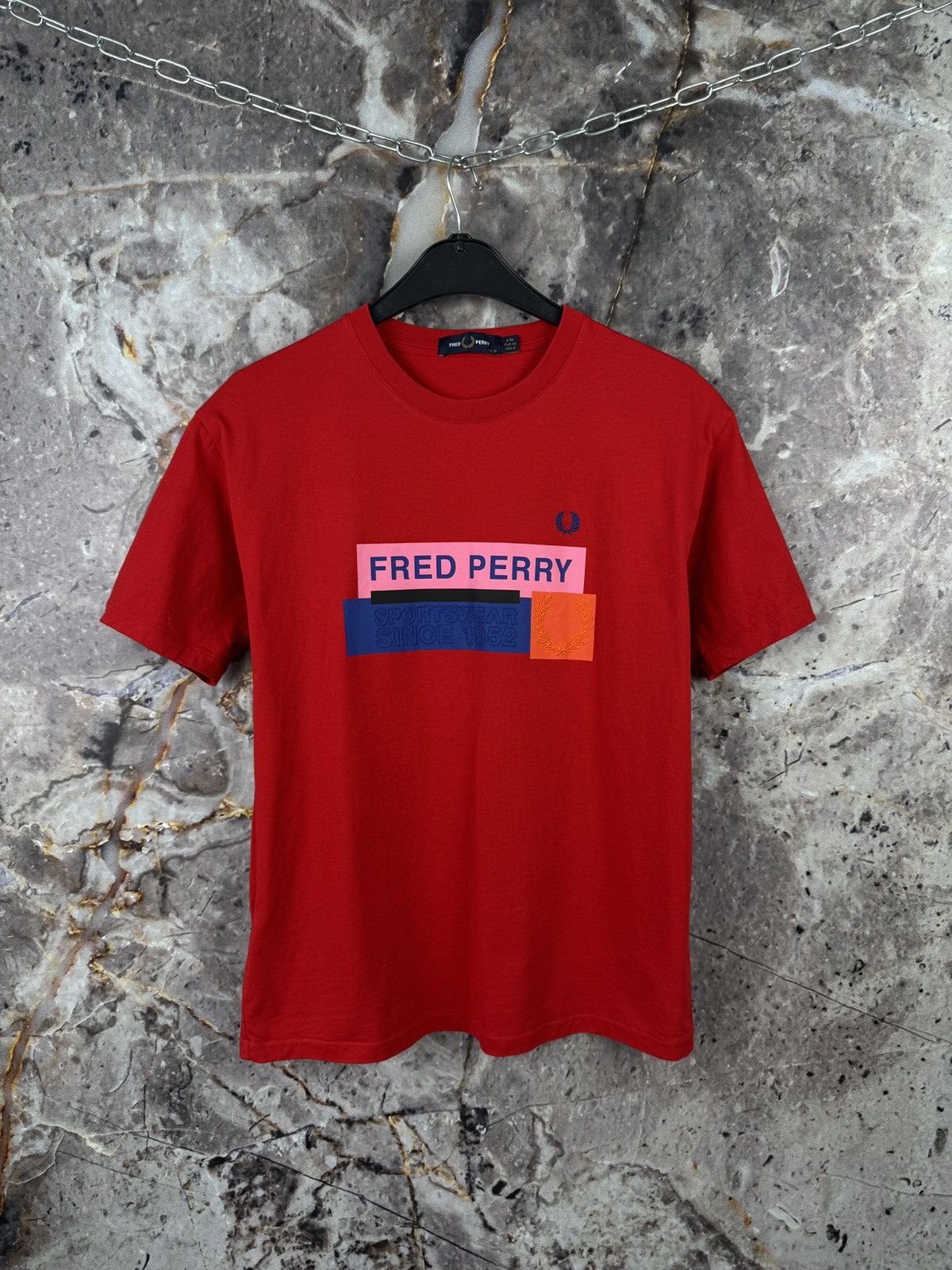 Fred Perry Women’s Fred Perry T-Shirt Big Logo Streetwear Size UK 12 Size M / US 6-8 / IT 42-44 - 1 Thumbnail