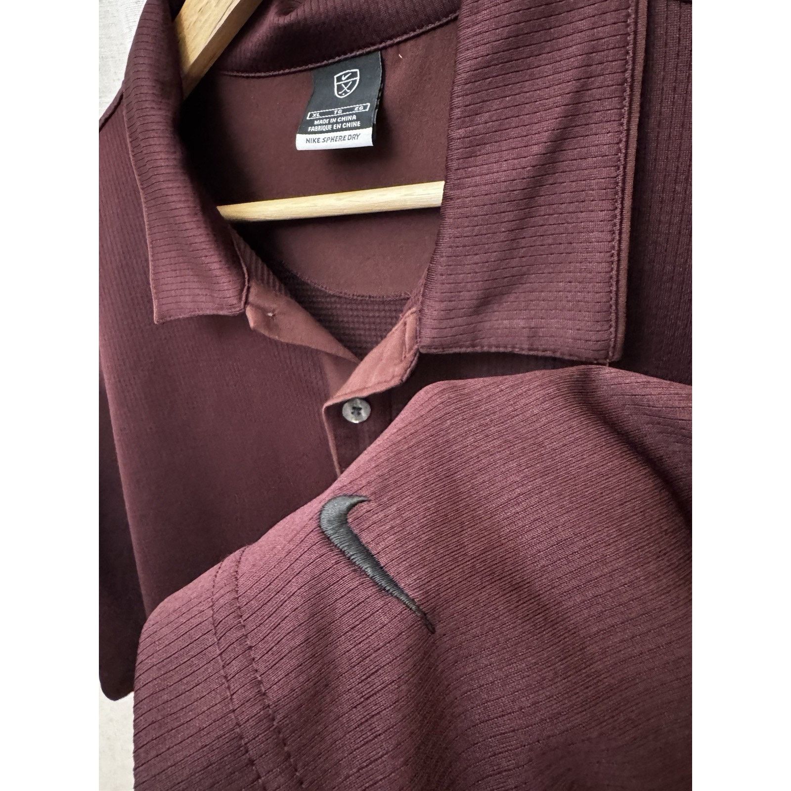 Nike Nike Golf Sphere Dry Polo XL Burgundy Size US XL / EU 56 / 4 - 6 Thumbnail