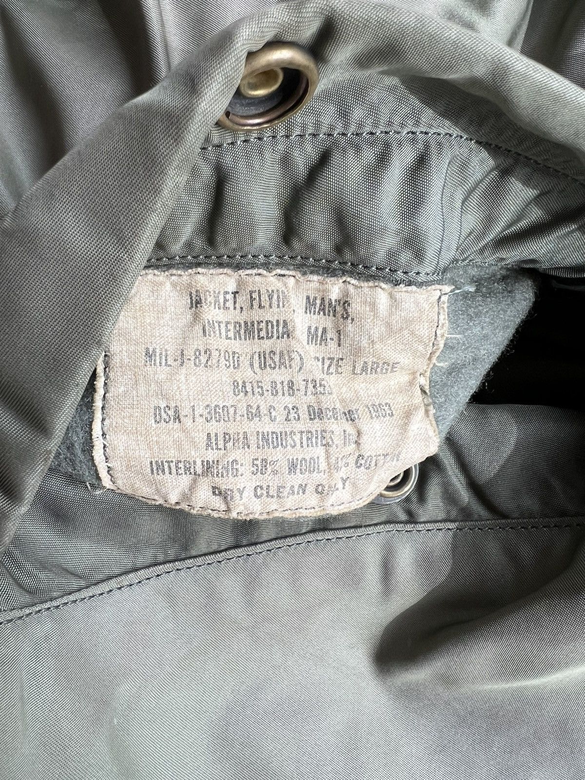 Alpha Industries VERY RARE VINTAGE JACKET FLIGHT BOMBER MA 1 ALPHA INDUSTRIES Size US L / EU 52-54 / 3 - 6 Thumbnail