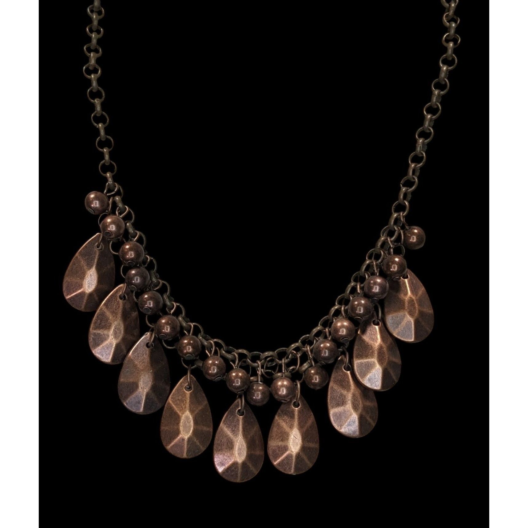 Other Paparazzi "La Diva Loca" Copper Tone Necklace With Teardrop Size ONE SIZE - 3 Thumbnail