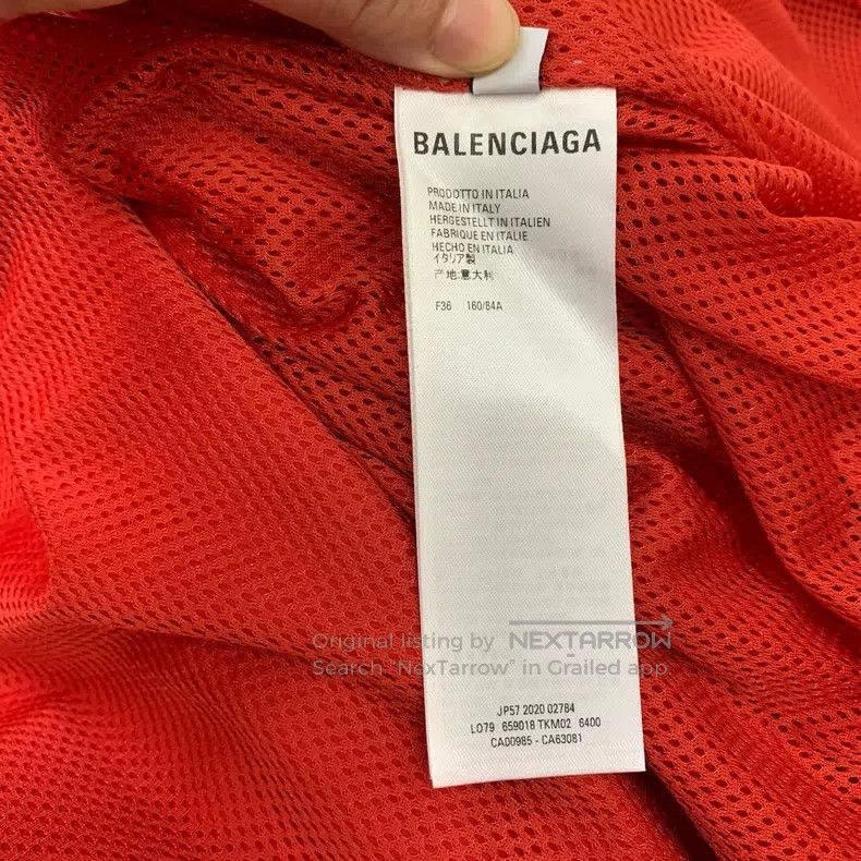 Balenciaga Balenciaga Red double hook windbreaker Size XS / US 0-2 / IT 36-38 - 5 Thumbnail