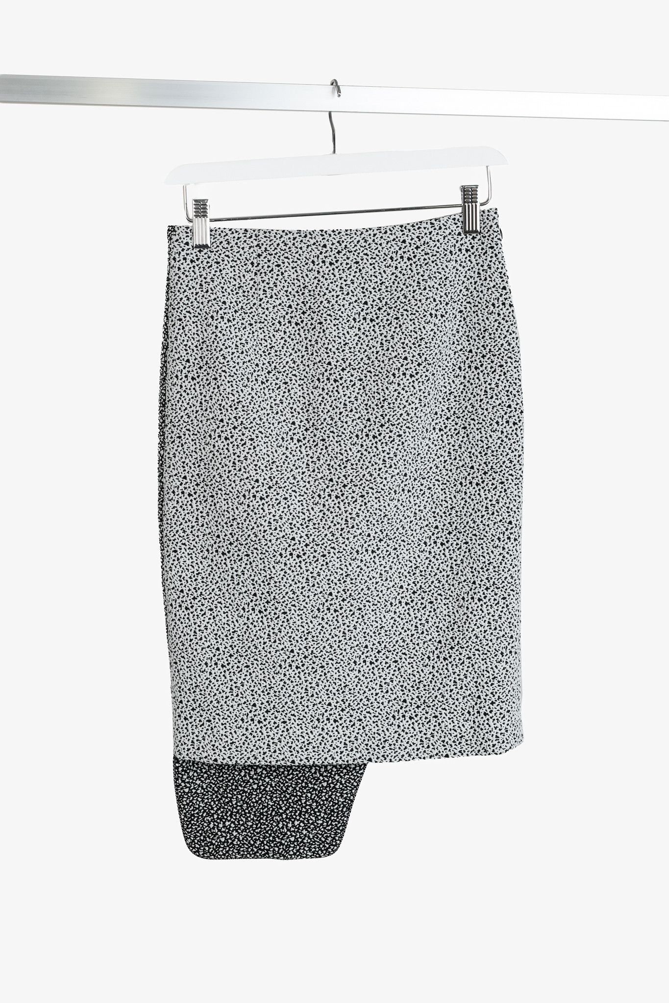 Jonathan Simkhai Jonathan Simkhai PF/15 Speckled Jacquard Asymmetrical Skirt Size 25" / US 0 / IT 36 - 2 Thumbnail