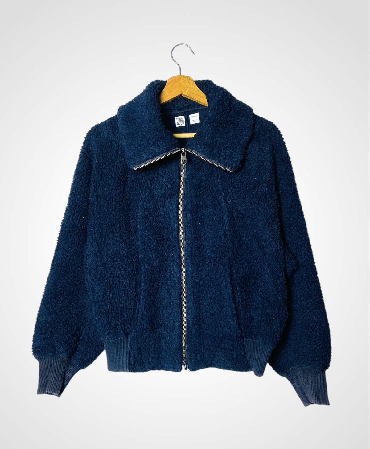 Uniqlo X Lemaire Deep Pile Crop Top Fleece Jacket