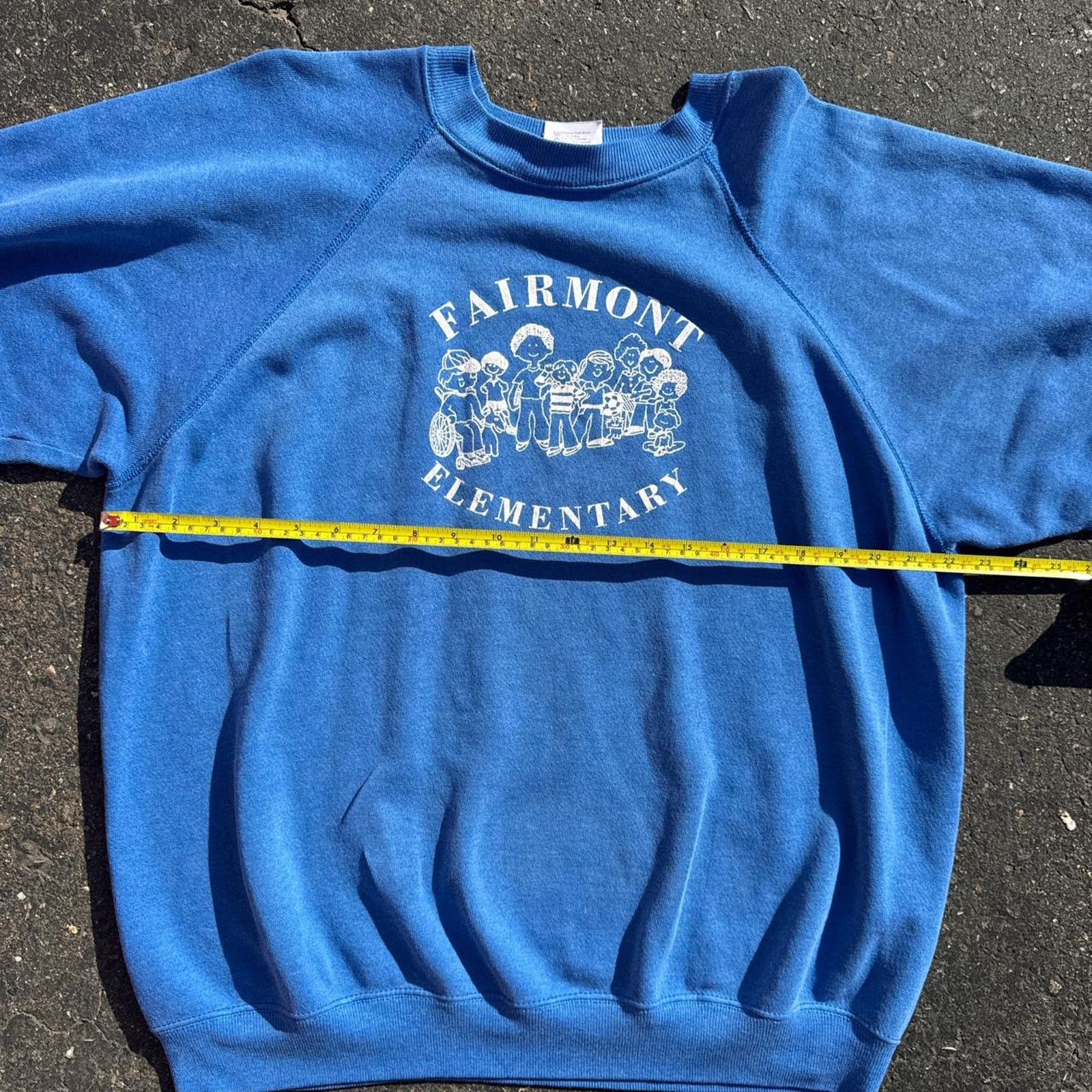 Hanes Vintage 80s Hanes Elementary School Crewneck – Size XXL Size US L / EU 52-54 / 3 - 5 Thumbnail
