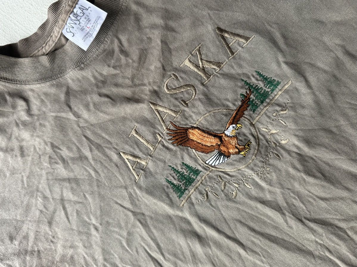 Vintage 🚨Vintage ALASKA USA STATE Big Print Made in USA T-Shirt Size US L / EU 52-54 / 3 - 4 Thumbnail