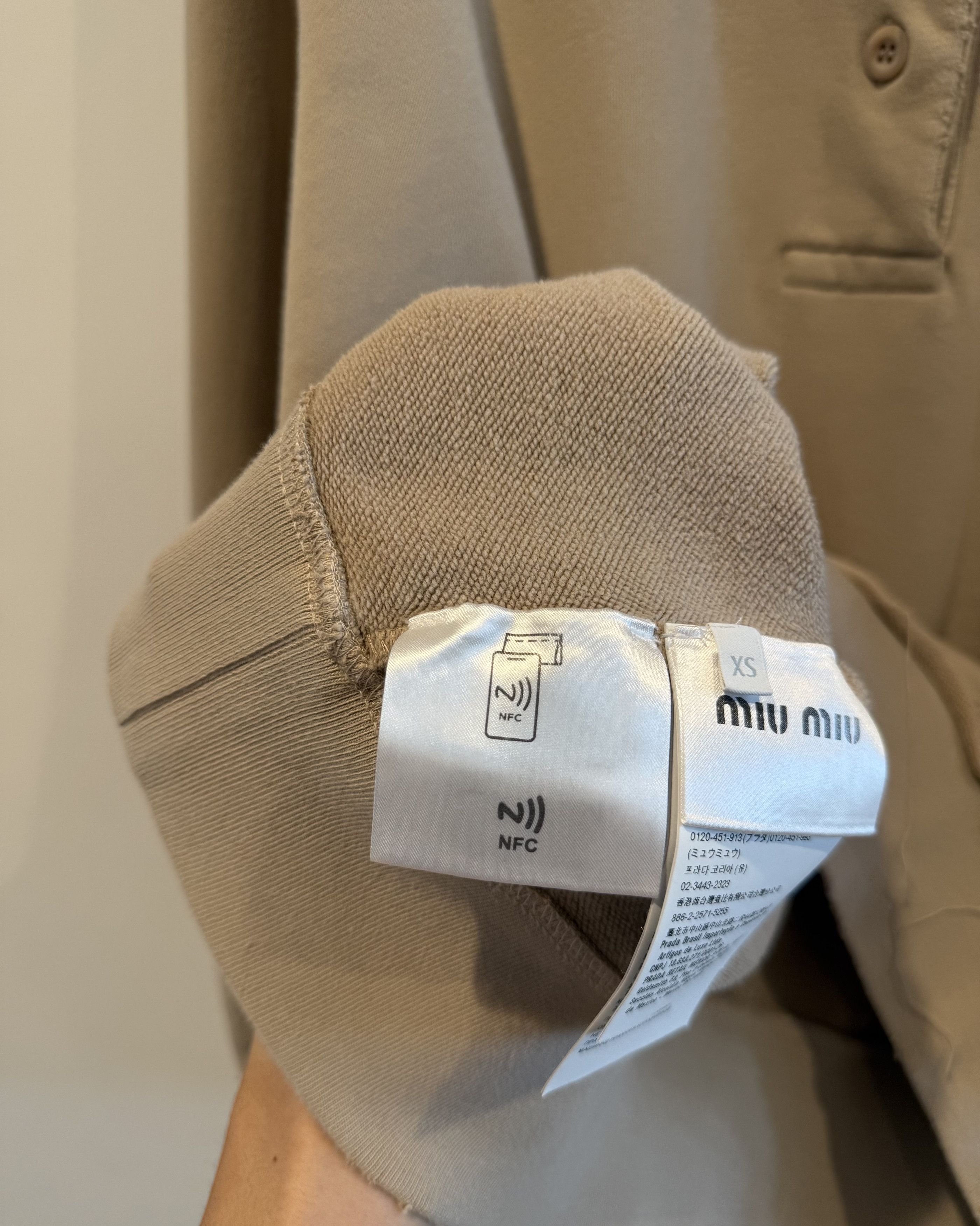 Miu Miu MiuMIu Logo Applique Embroidered Polo Shirt Size US XS / EU 42 / 0 - 5 Thumbnail