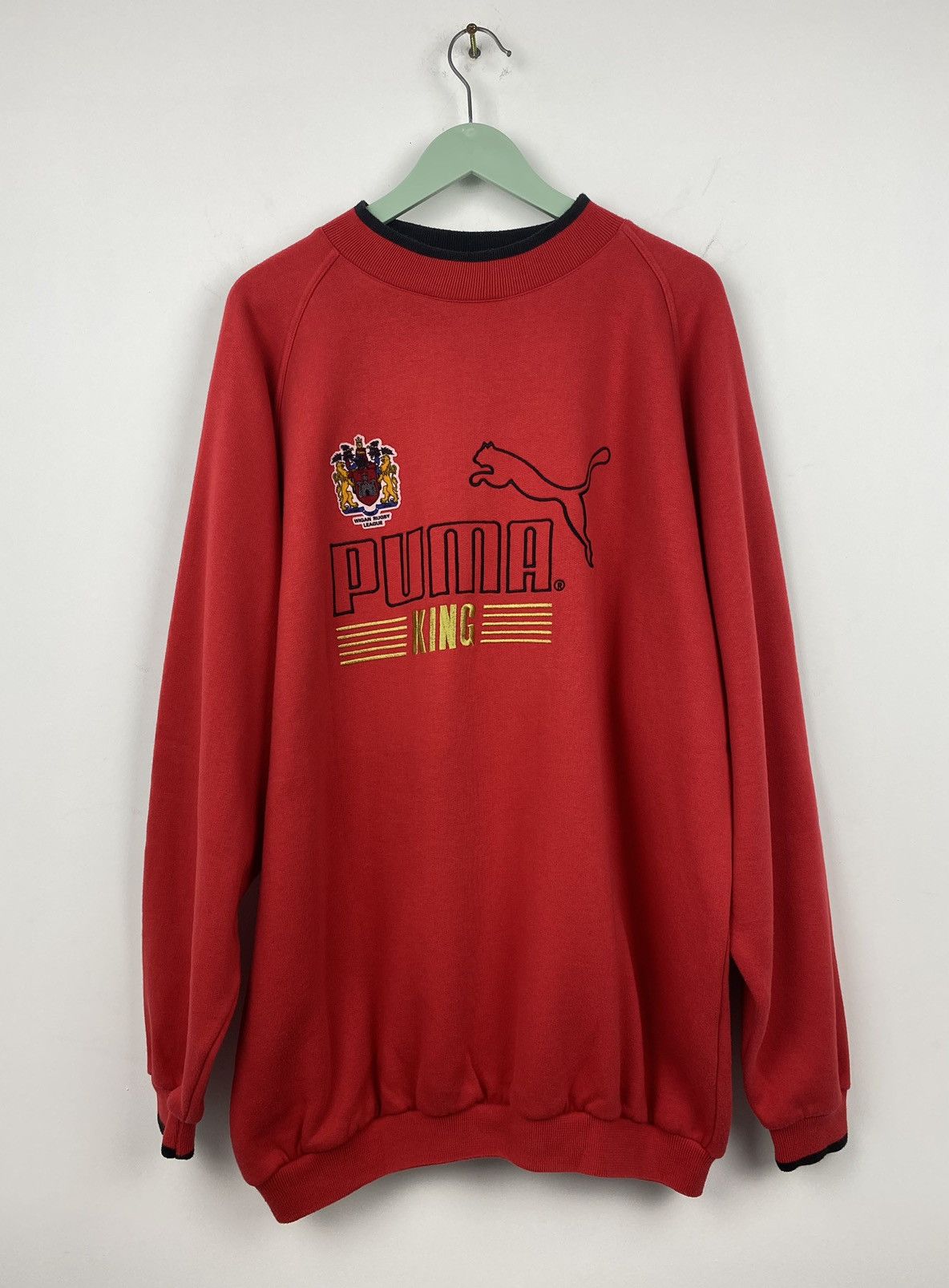 Puma Vintage Wigan Rugby League Puma King Sweatshirt Bath Size US XL / EU 56 / 4 - 1 Thumbnail