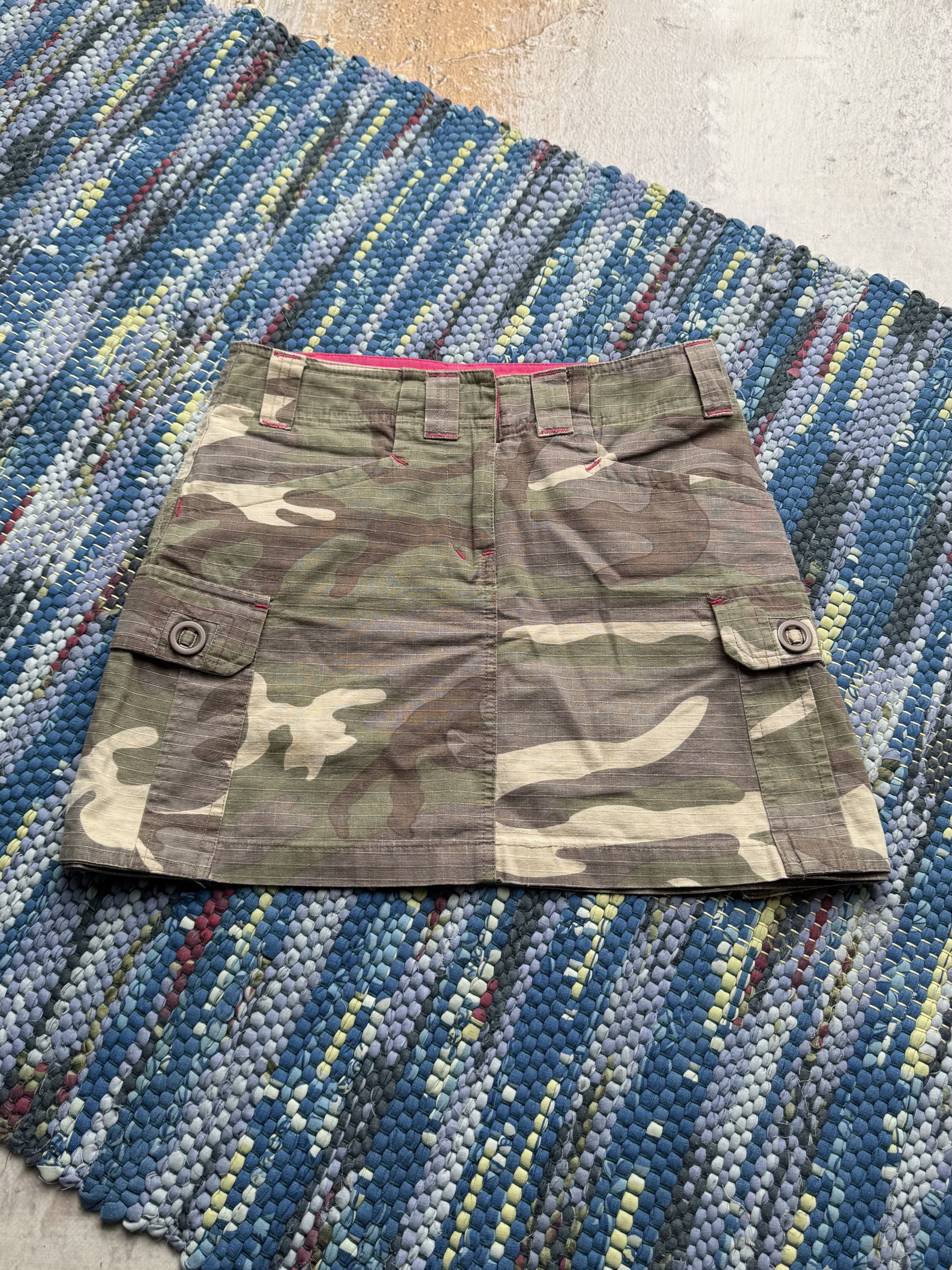 Vintage Vintage Camo Cargo Skirt Military Utility Pocket Camouflage Size 25" / US 0 / IT 36 - 1 Thumbnail