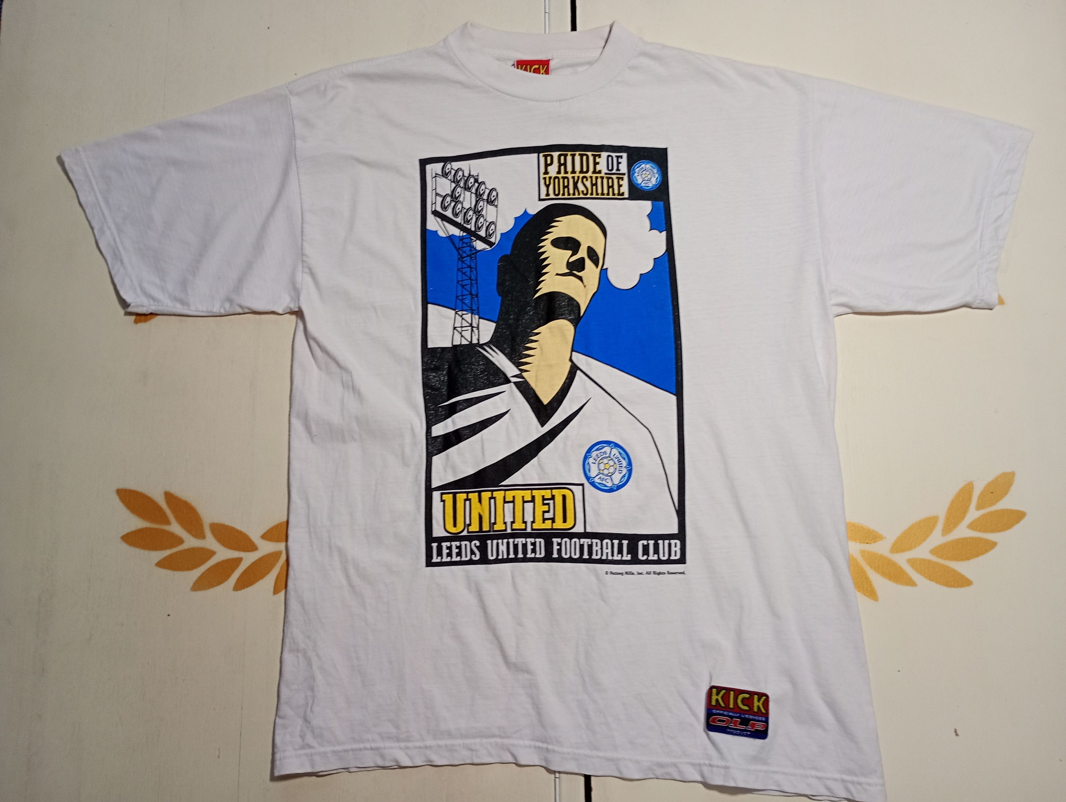 Vintage Leeds United FC Pride of Yorkshire Kick T-Shirt Vintage Size US L / EU 52-54 / 3 - 1 Thumbnail