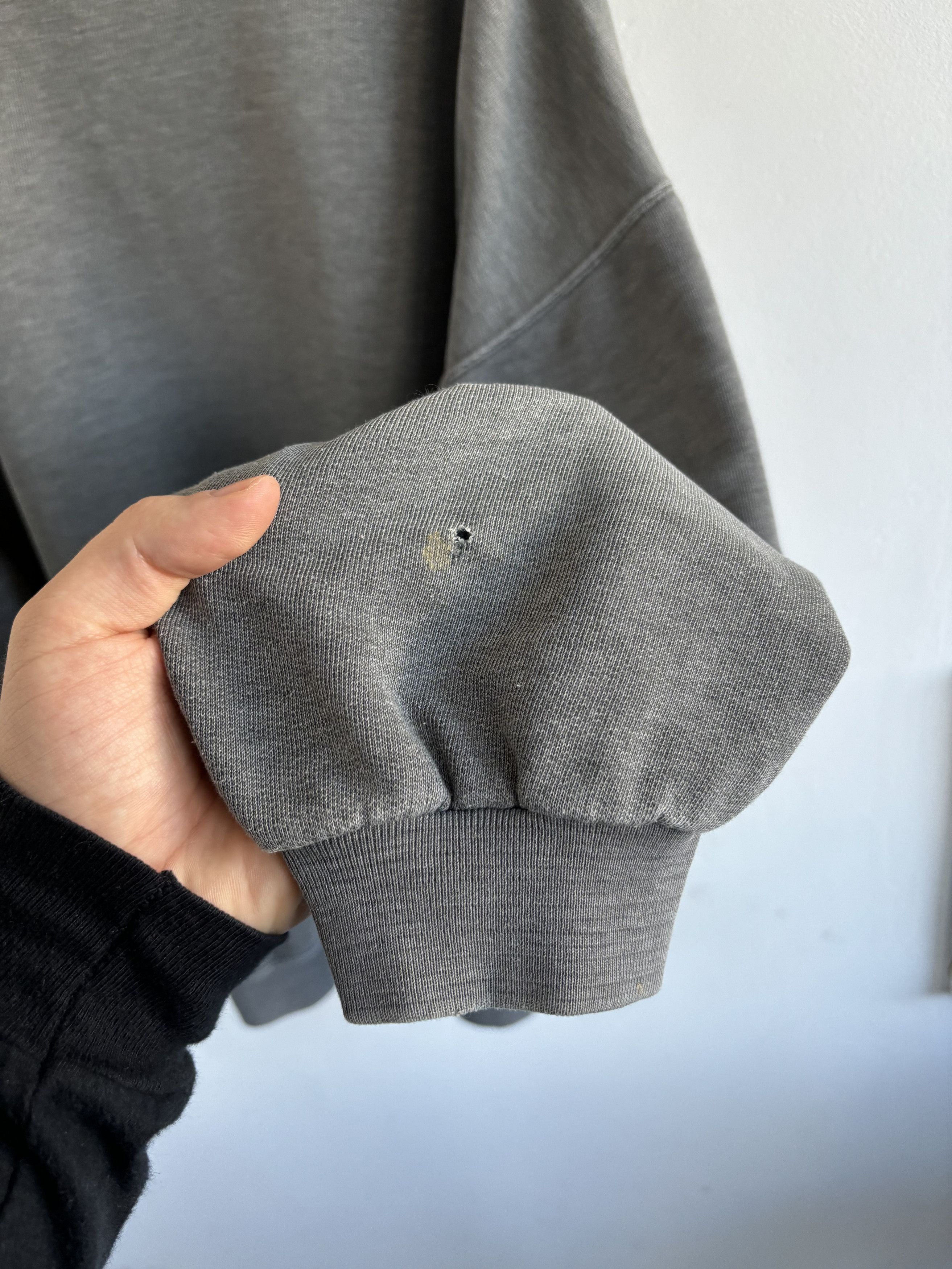 Levi's × Levi's Vintage Clothing Vintage 80s Levis 501 Washed Grey Sweatshirt Size US L / EU 52-54 / 3 - 11 Thumbnail